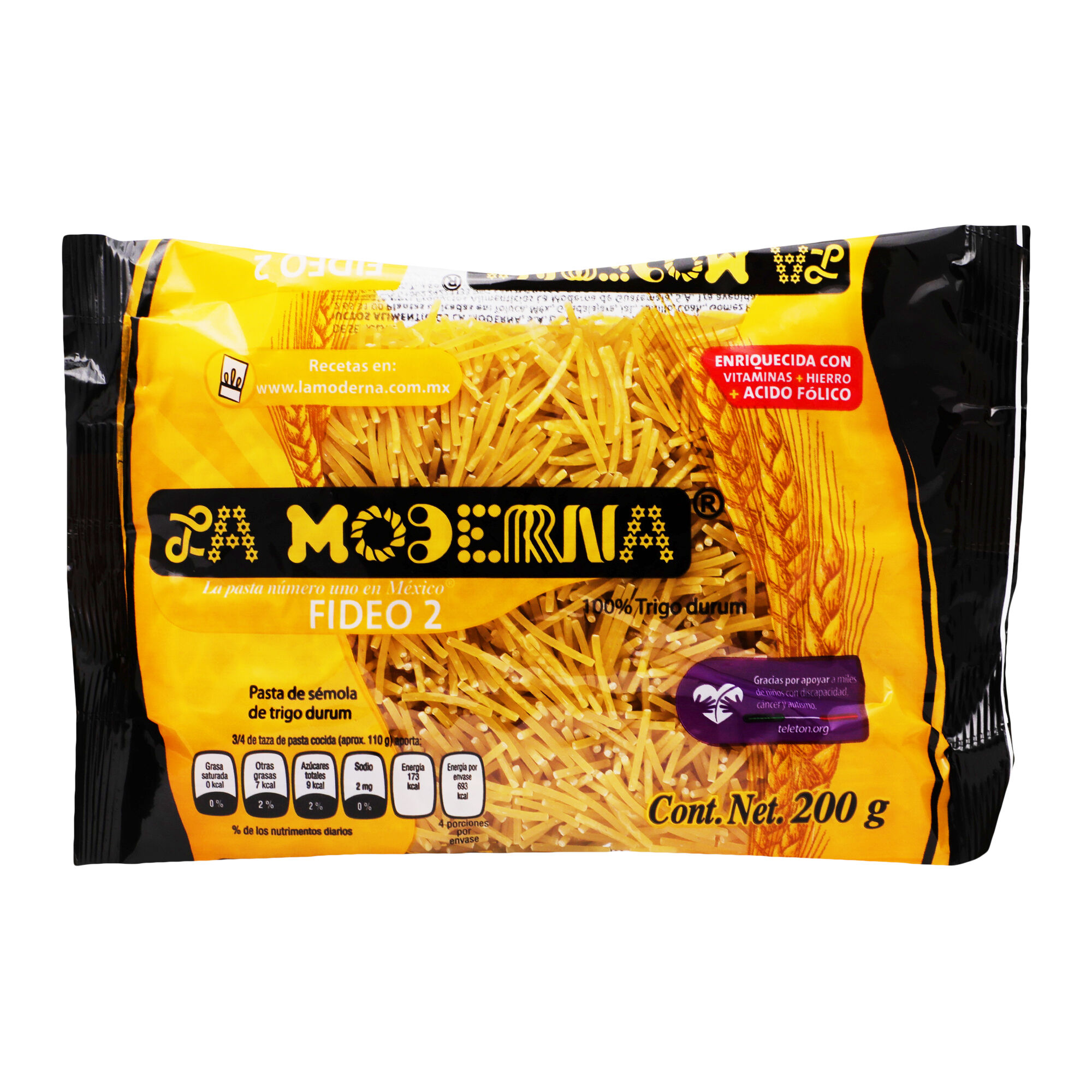 Sopa Fideo 2 La Moderna 200 Gr