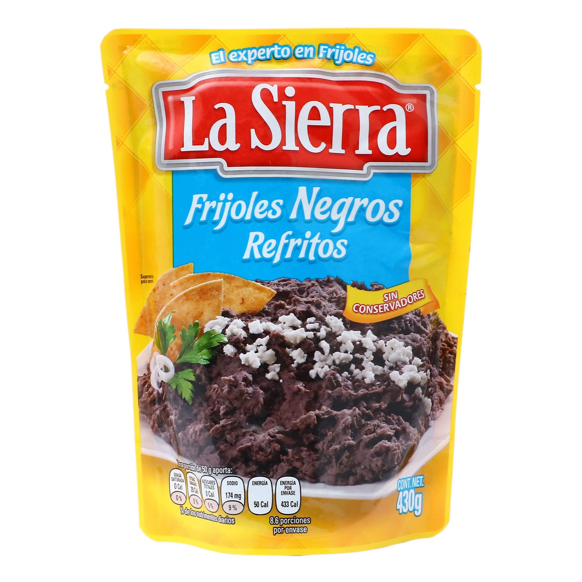 Frijol Refrito Negros La Sierra 430.0 Gr