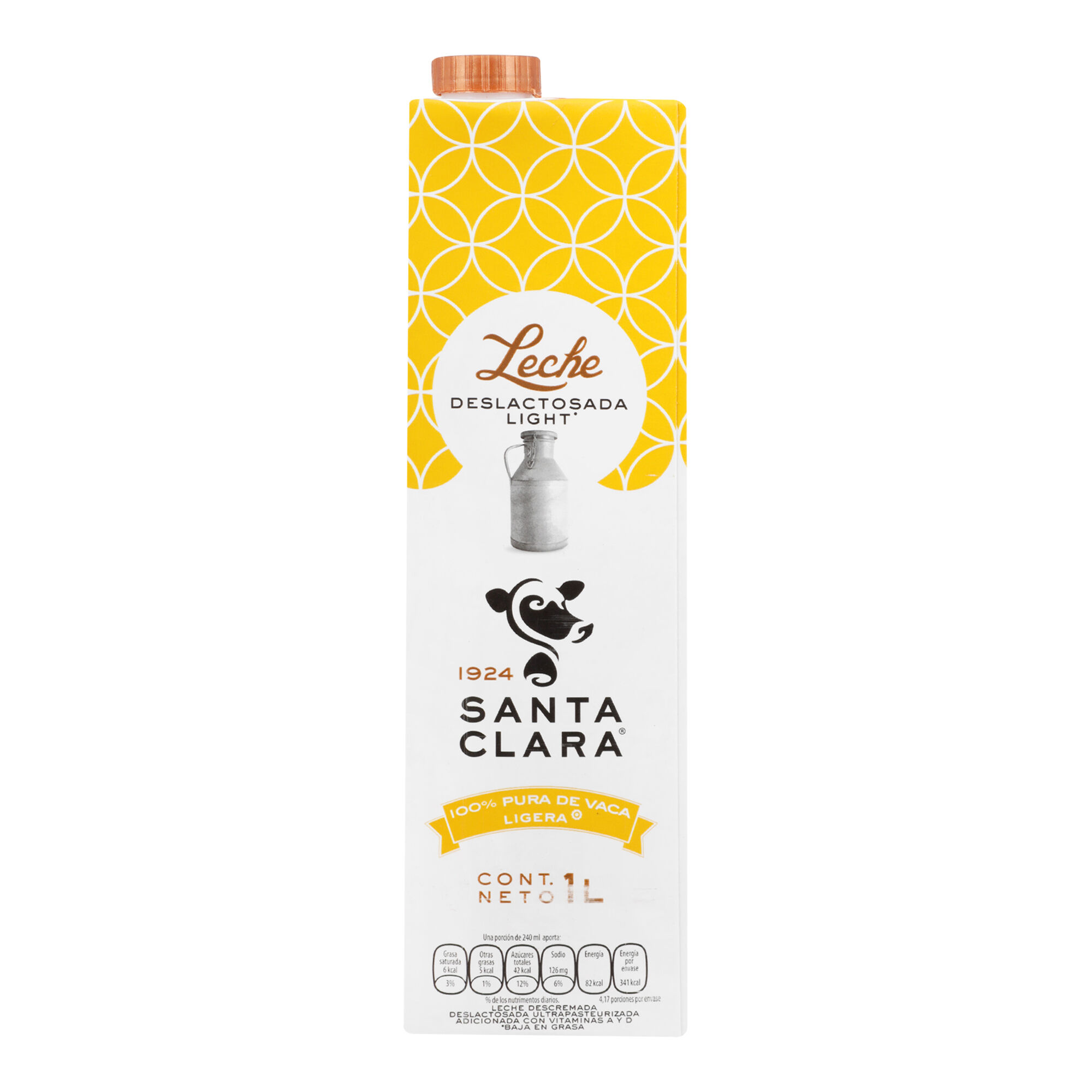 Leche Deslactosada Light Santa Clara 1.0 Lt