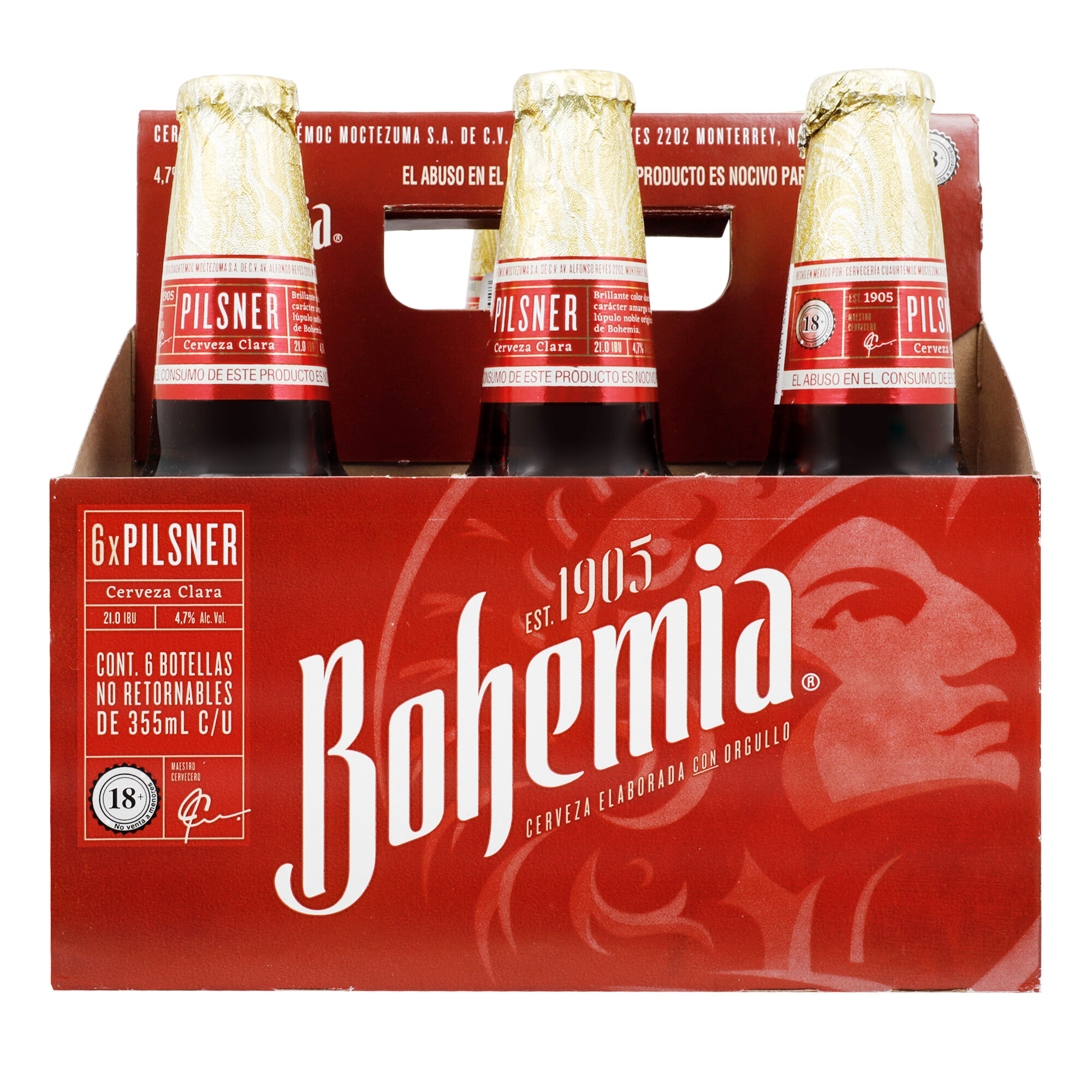 Cerv Botella 355 Clasica Bohemia 6.0 Pack