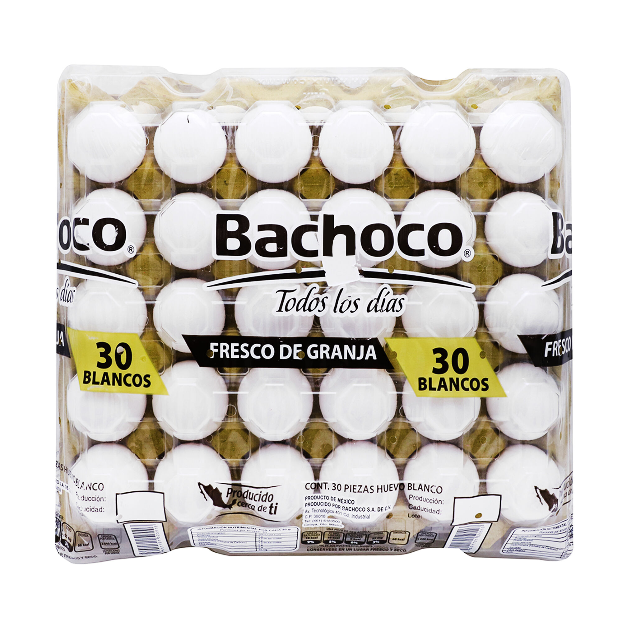 Huevo Blanco Cartera Bachoco 30.0 Pza