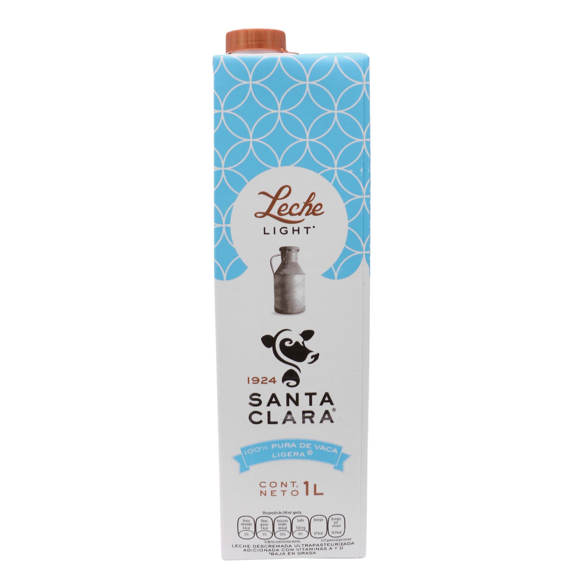 Leche Light Santa Clara 1.0 Lt