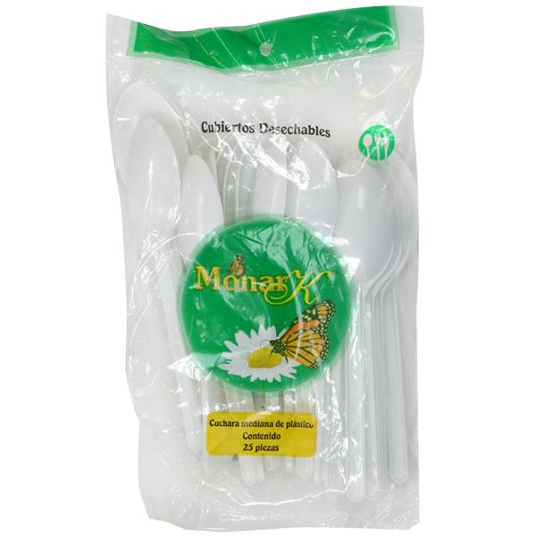 Cuchara Plastico Med Monark 25.0 Pza