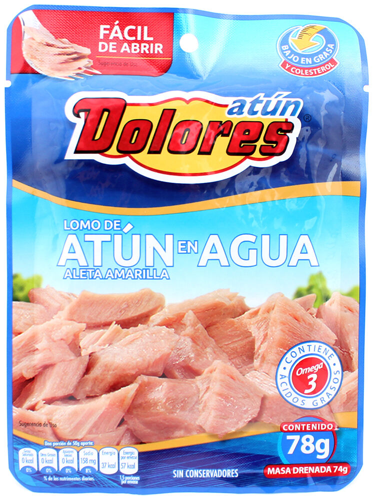 Atún En Agua Pouch Dolores 78 G