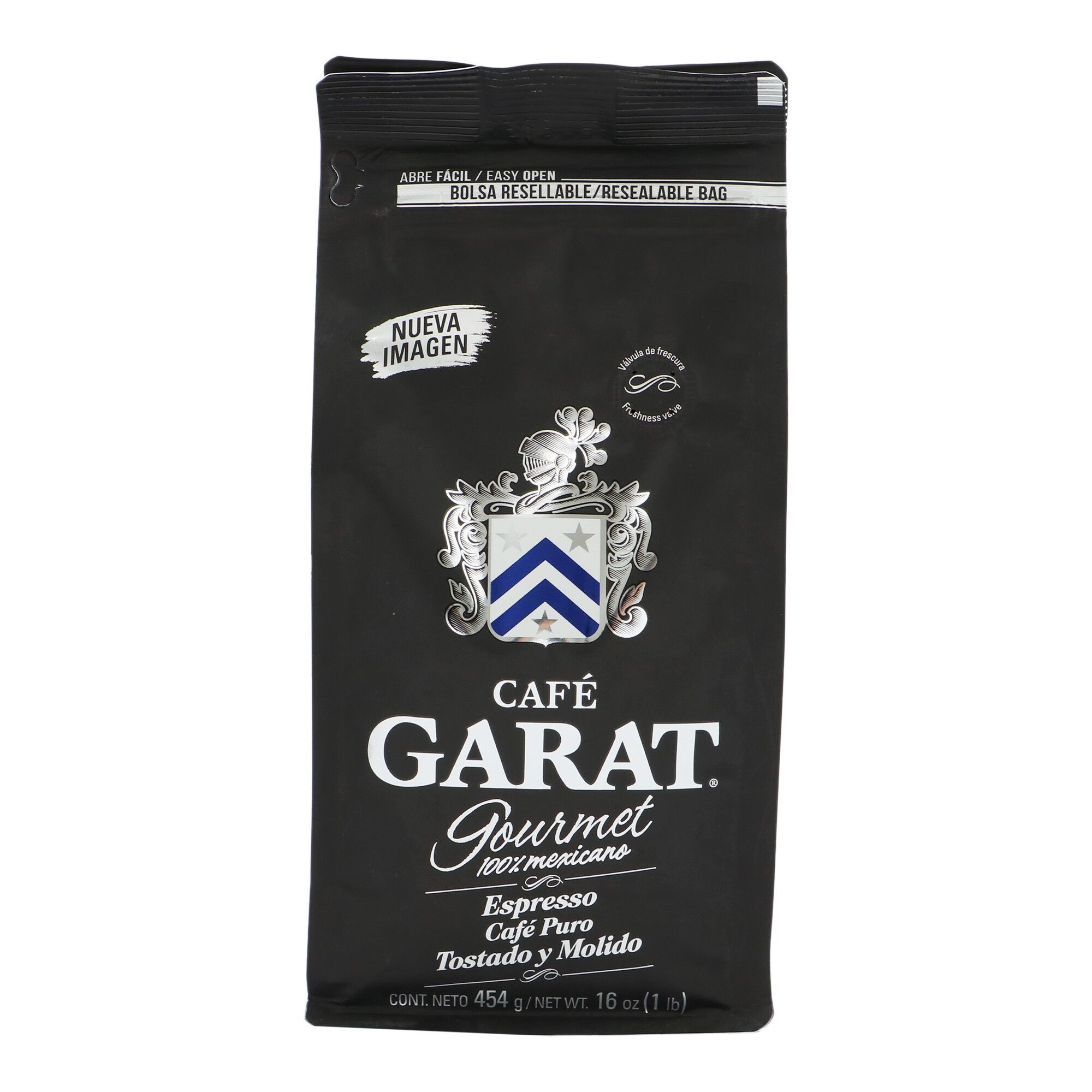 Cafe Expresso Puro Tostado Y Molido Garat 454 G