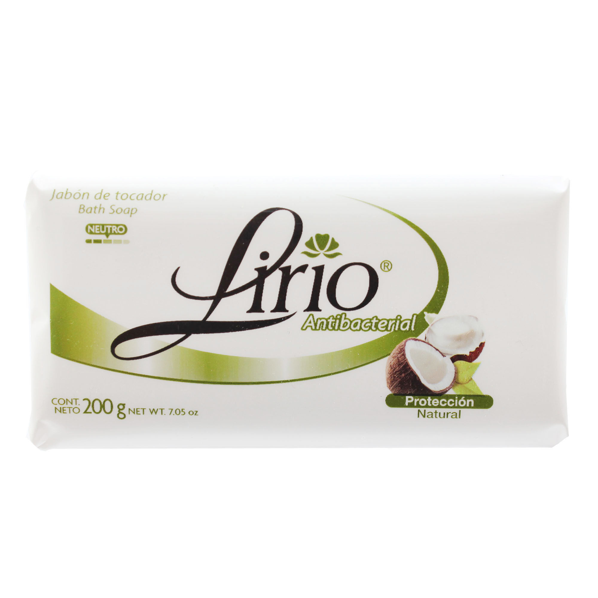 Jabon Antibacterial Coco Lirio 200.0 Gr