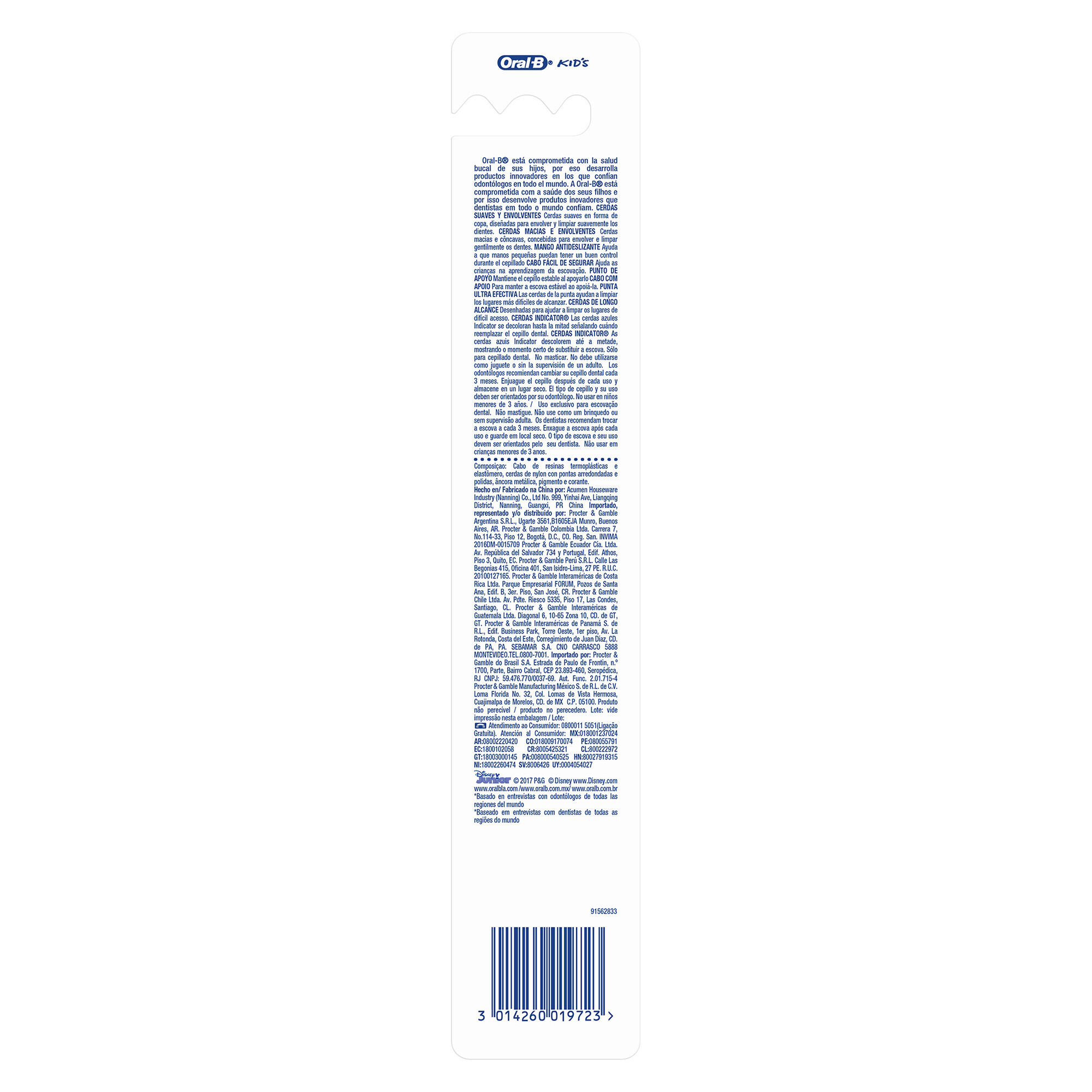 Cepillo Dental Suave Mickey&minnie Oral B 1.0 Pza