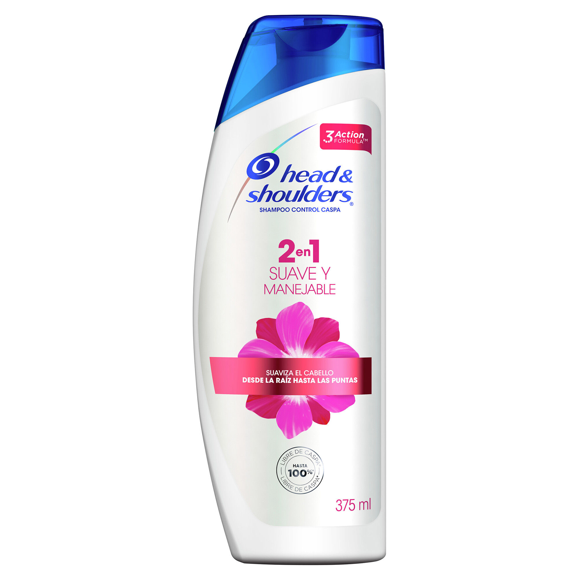 Shampoo 2 En 1 Suave Y Manejable Head&shoul 375.0 Ml