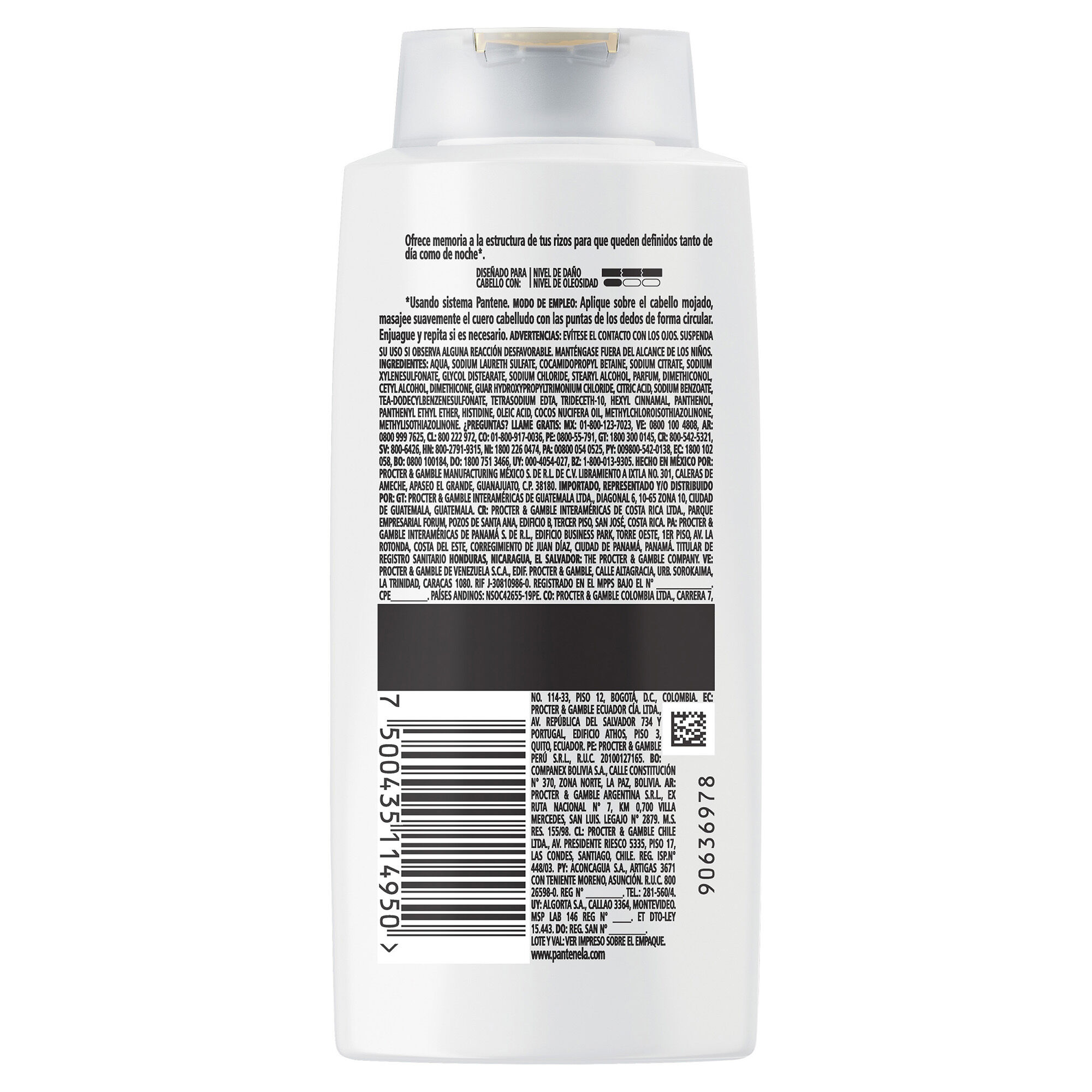 Shampoo Rizos Definidos Pantene 700.0 Ml