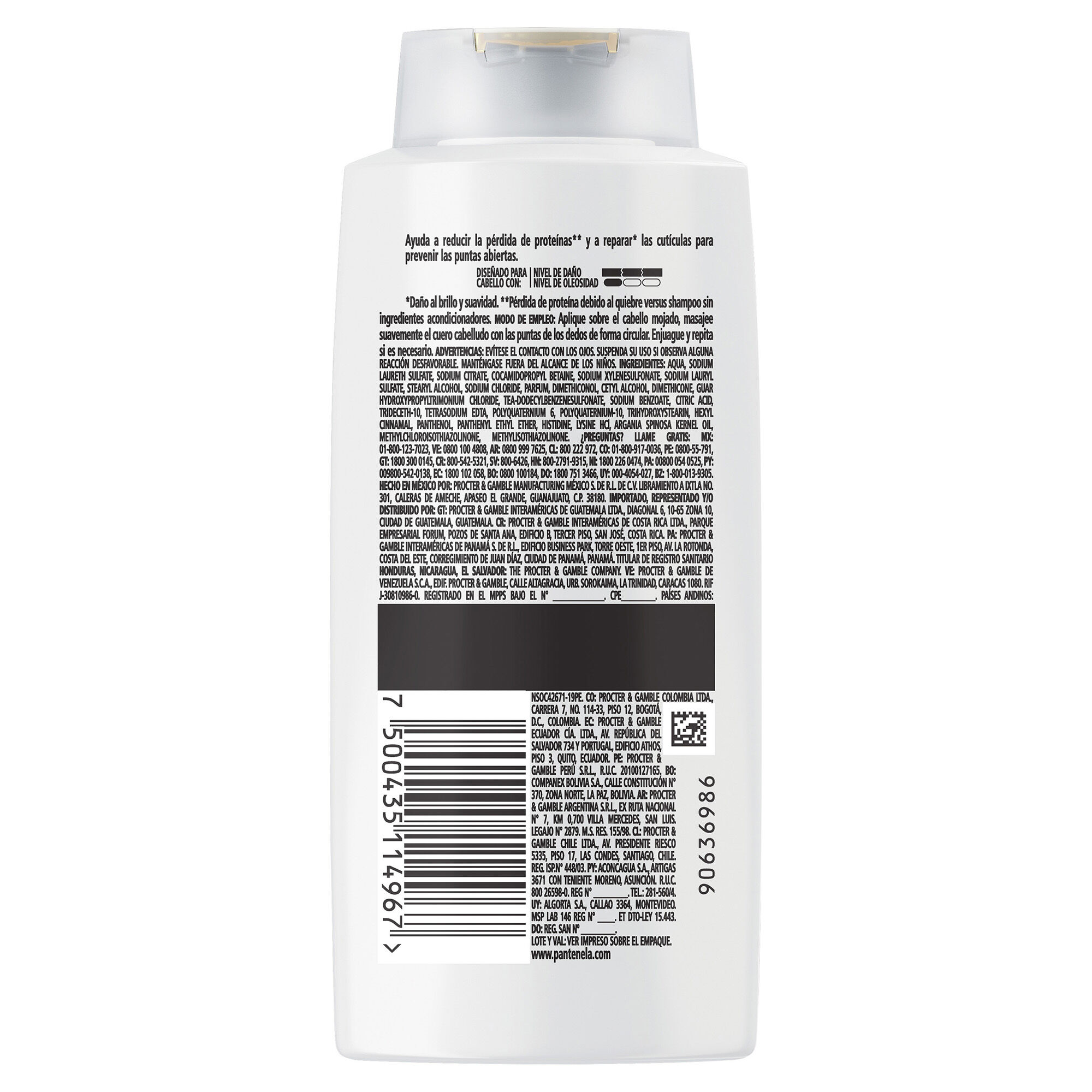Shampoo 2en1 Restauracion Pantene 700.0 Ml