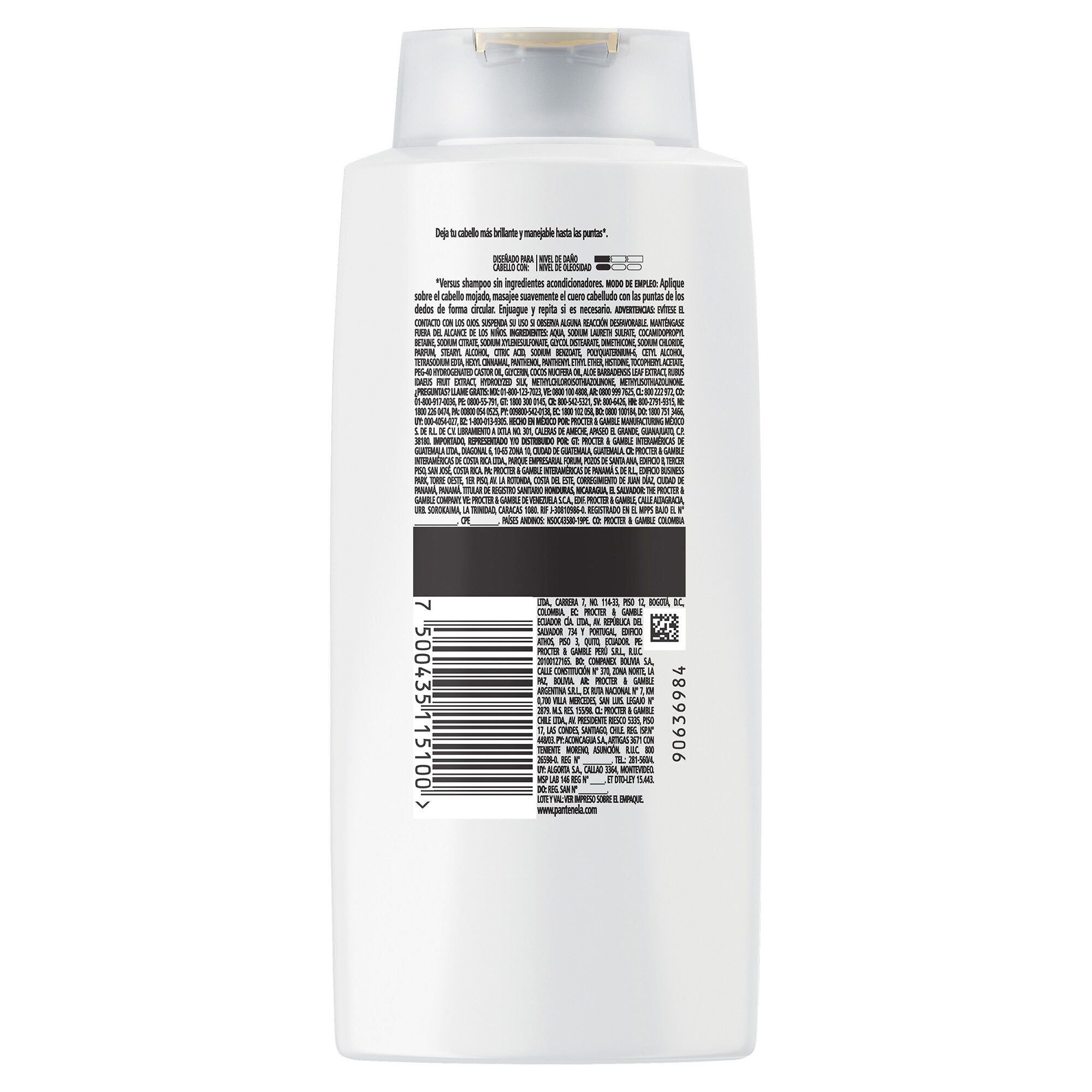 Shampoo 2en1 Cuid Clasi Pantene 700.0 Ml