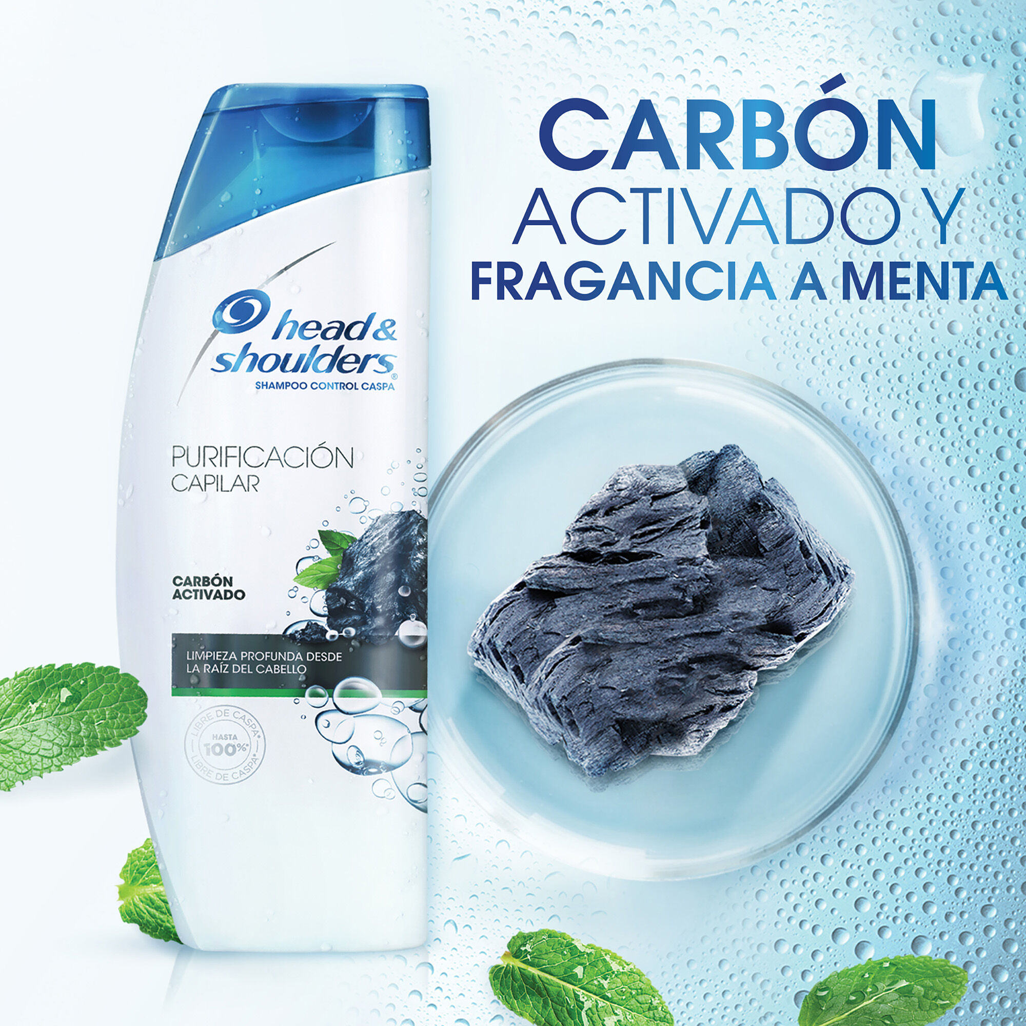 Shampoo Carbon Activado Head&shoul 375.0 Ml