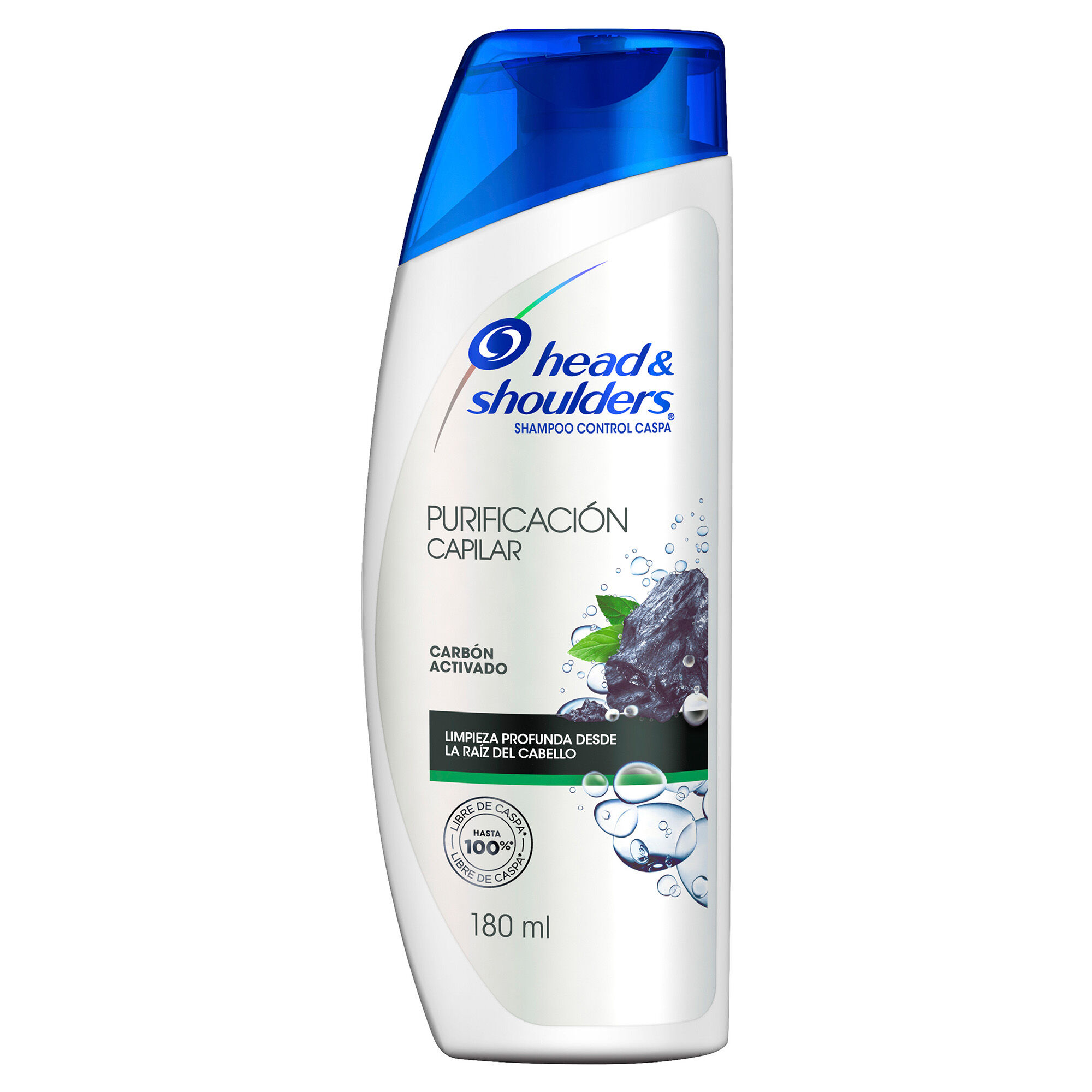 Shampoo Carbon Activado Head&shoul 180.0 Ml