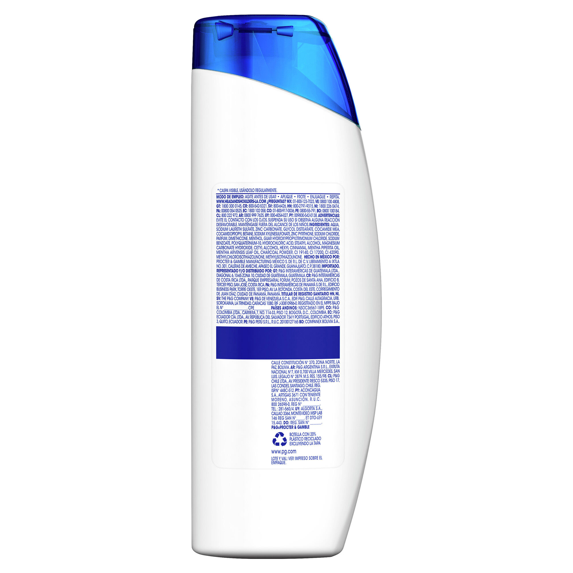 Shampoo Carbon Activado Head&shoul 180.0 Ml