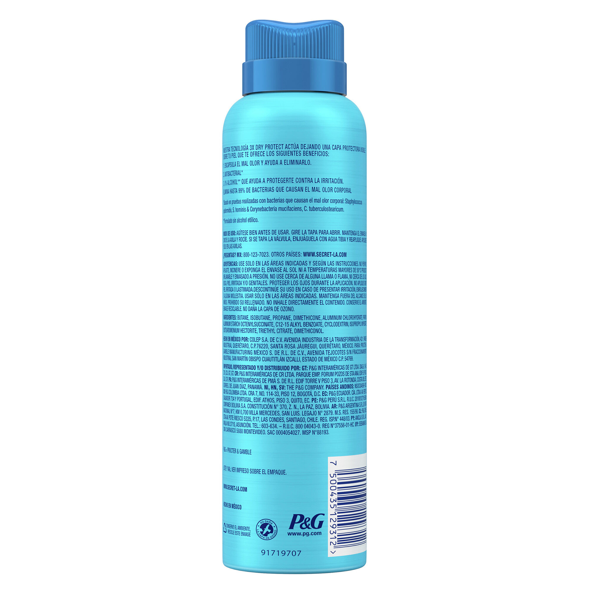 Deo Aerosol Ph Balanced Secret 93.0 Gr