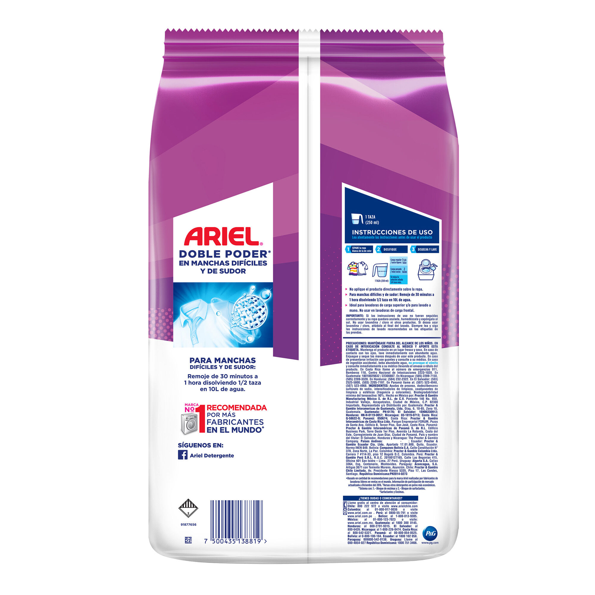 Detergente Polvo Toque De Downy Ariel 1.5 Kg