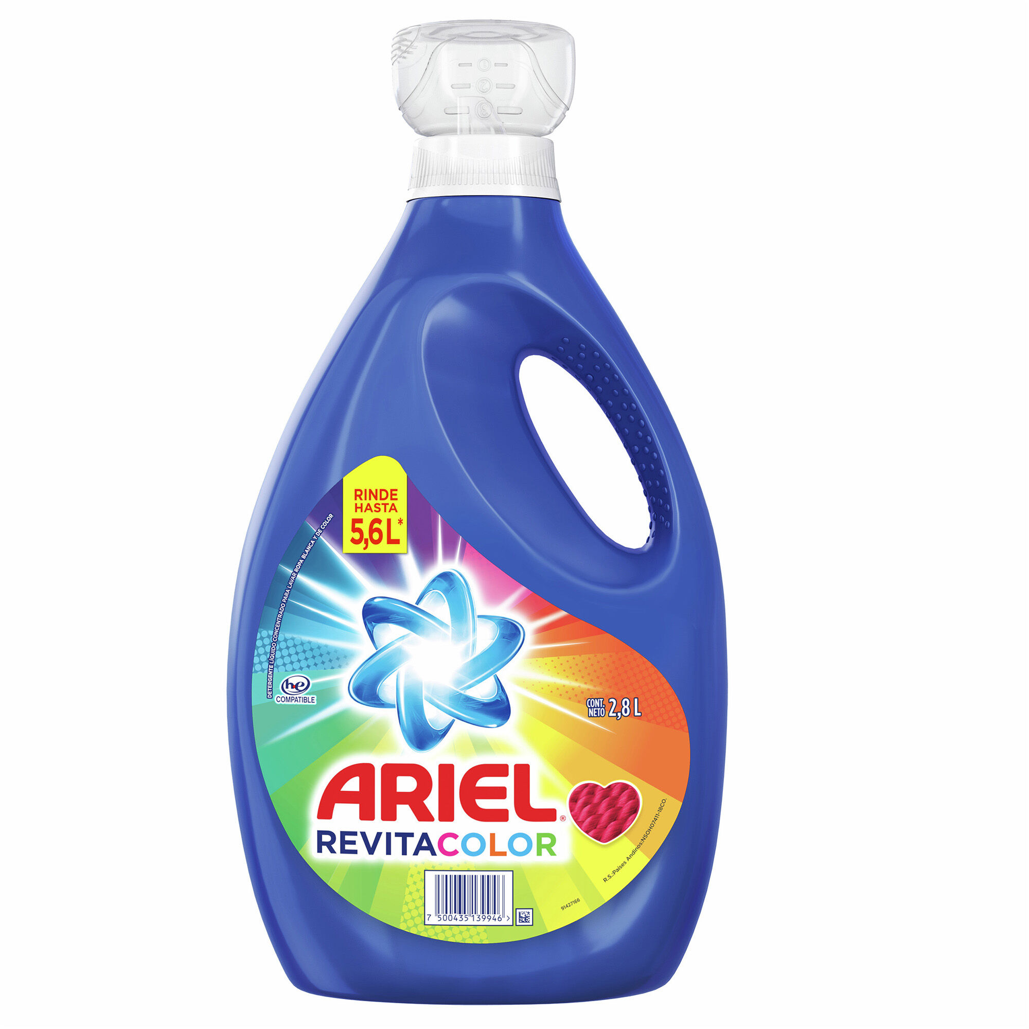 Detergente Liquido Revitacolor Ariel 2.8 Lt