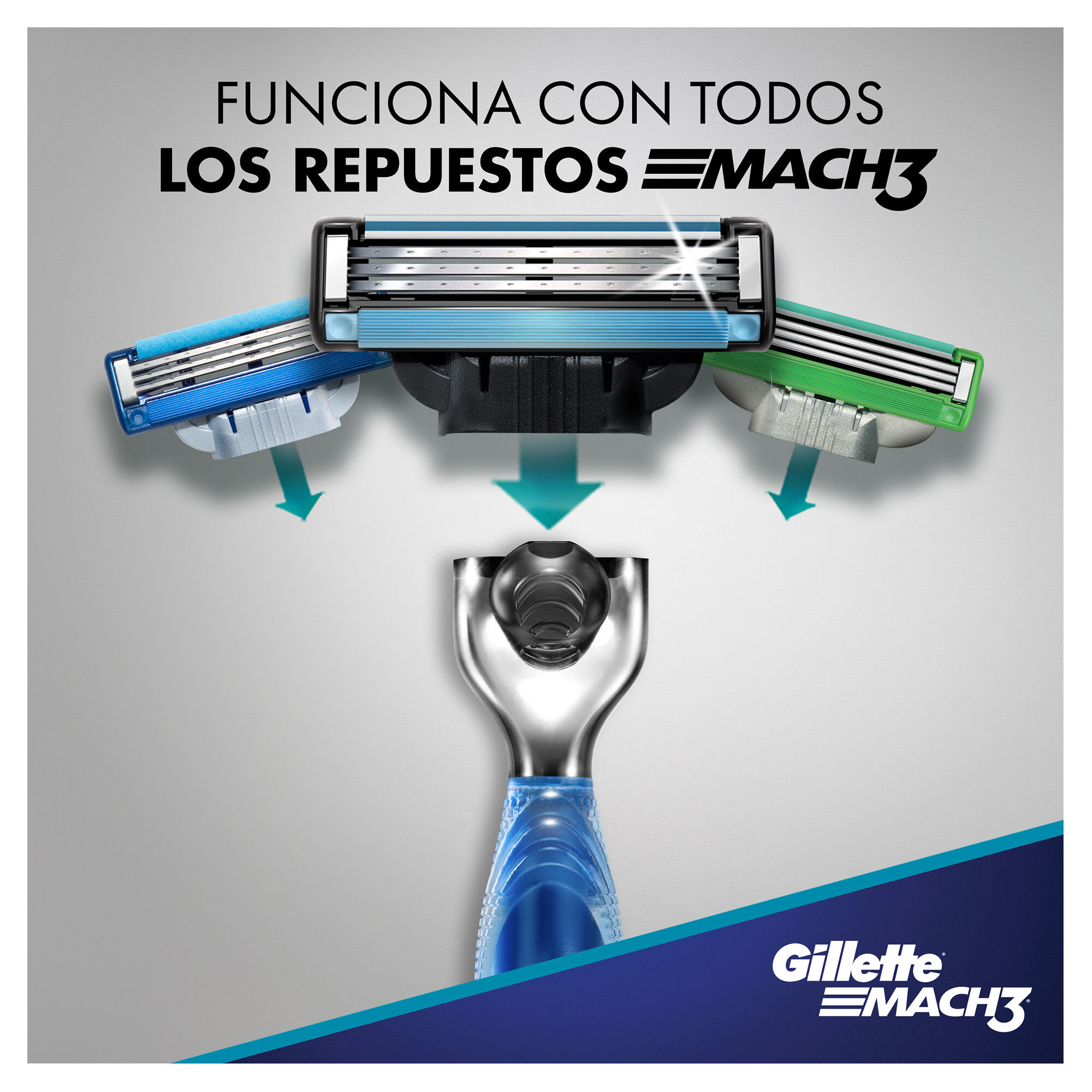 Maquina + Cartucho Aquagrip Reg Gillette 2.0 Pza