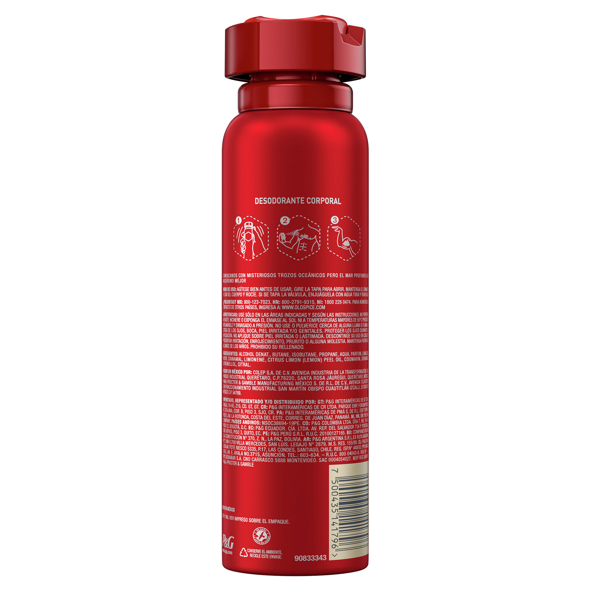 Deo Aerosol Mar Profundo Old Spice 96.0 Gr