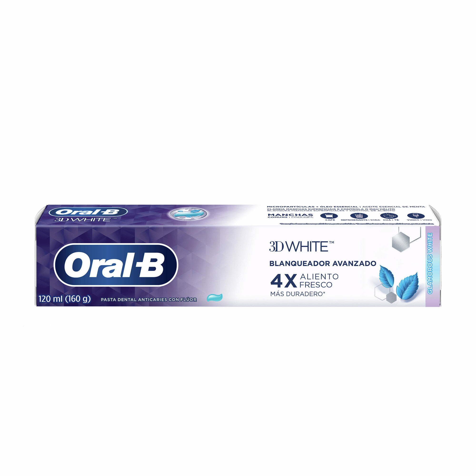 Crema Dental 3d Glamorous White Oral B 120.0 Ml