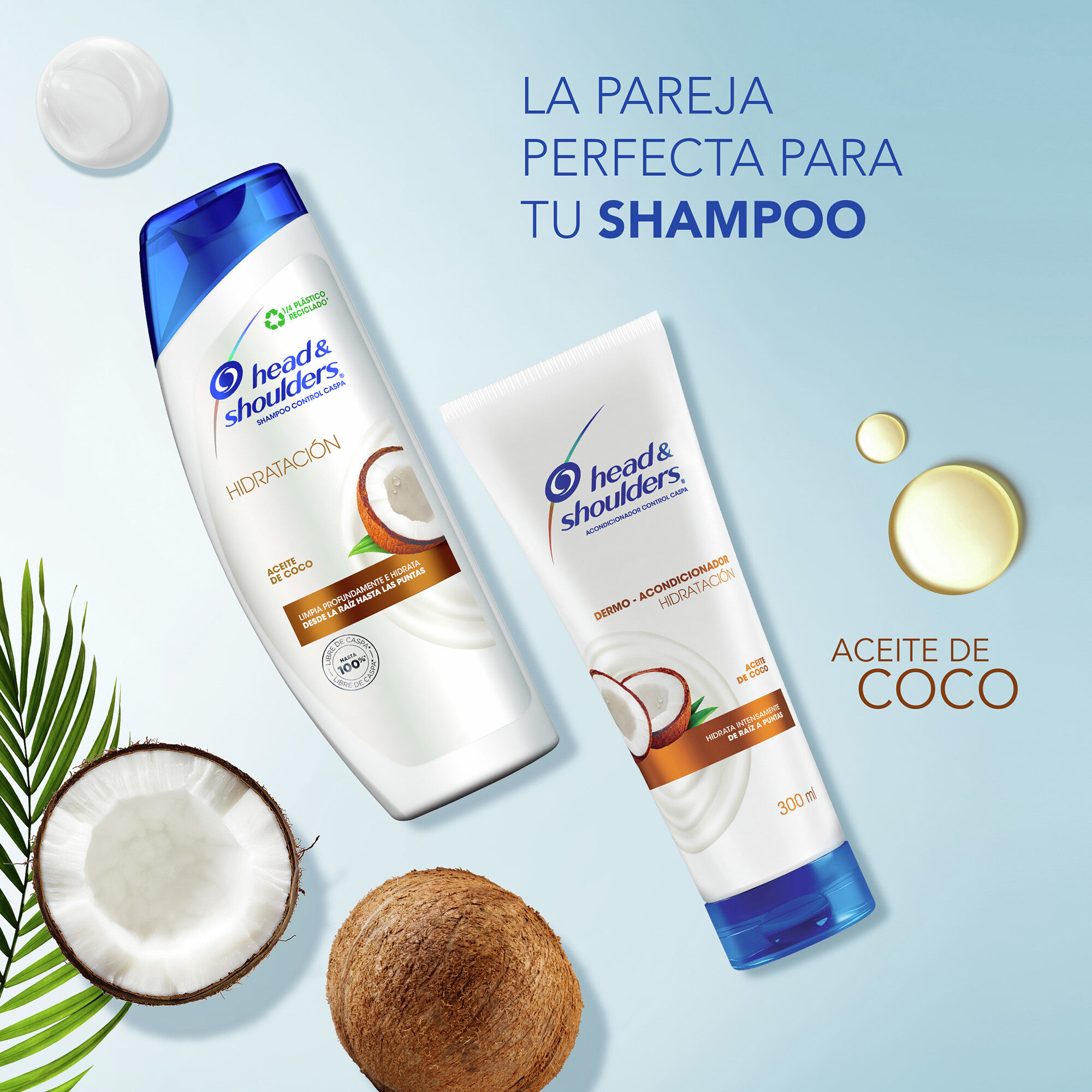 Acondicionador Hidratacion Coco Head&shoul 300.0 Ml