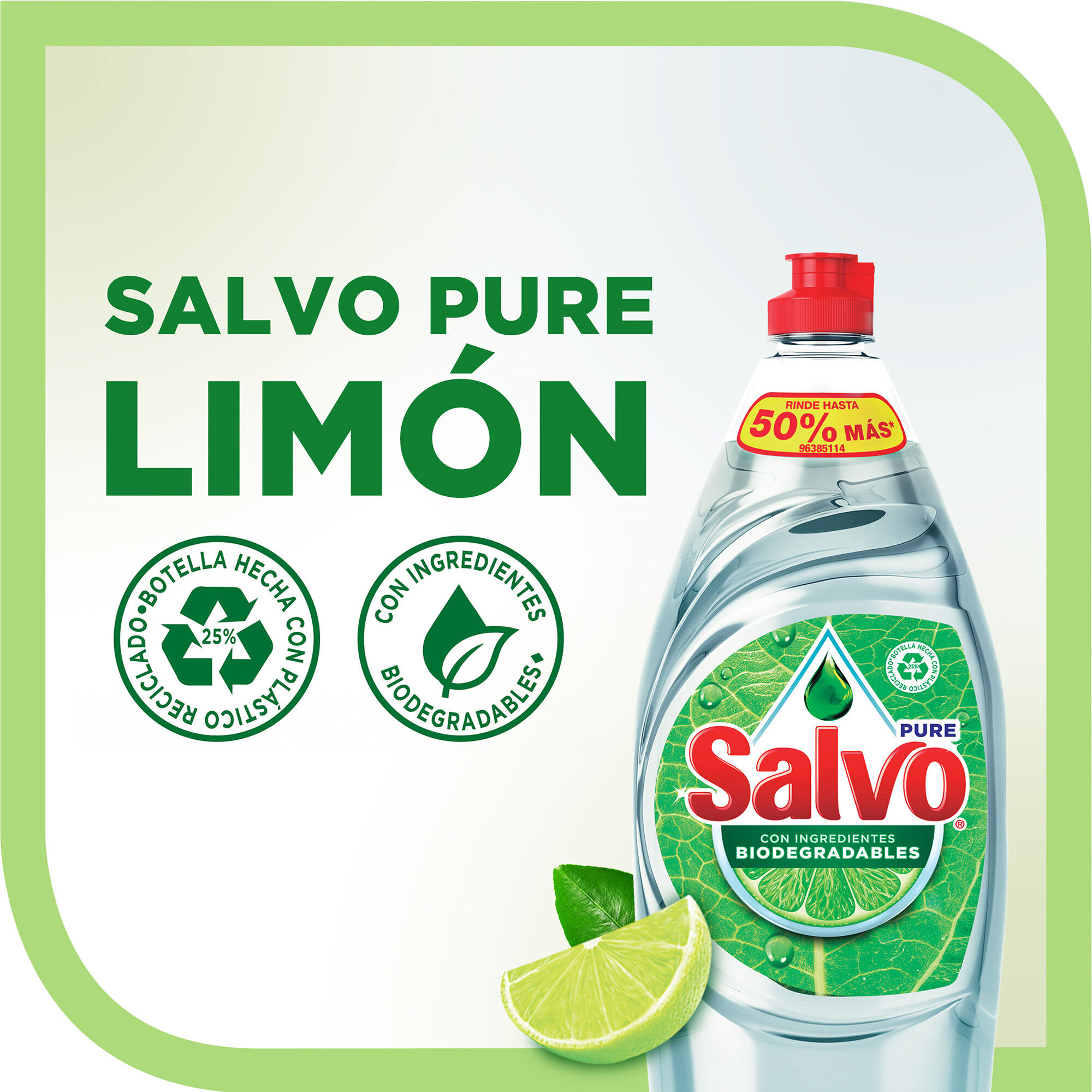 Jabon Liquido Pure Salvo 1.2 Lt