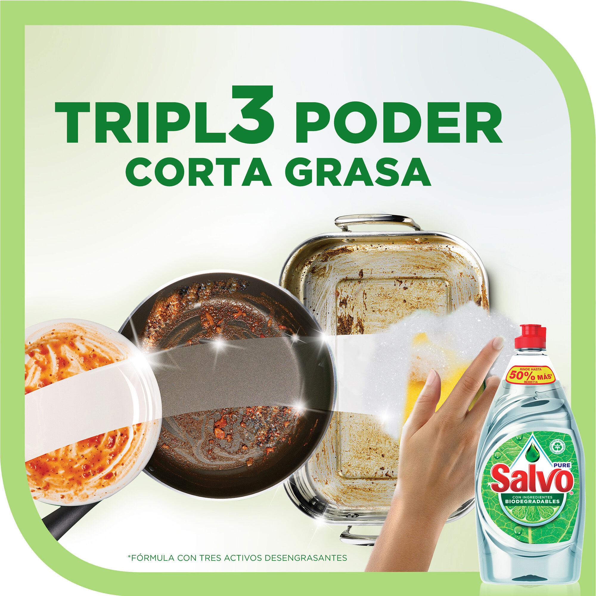 Jabon Liquido Pure Salvo 1.2 Lt