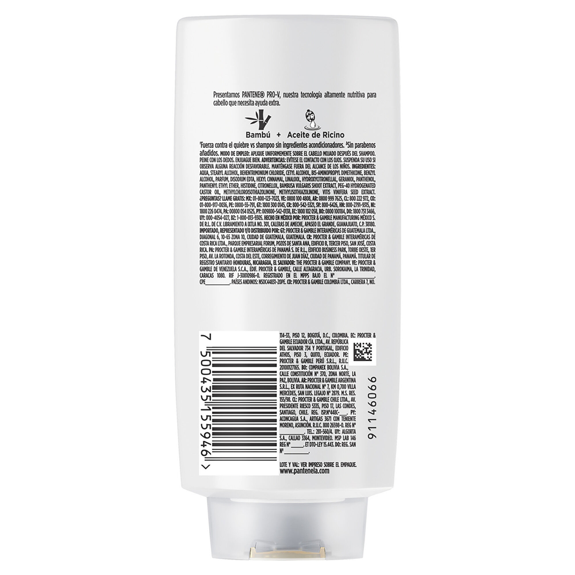 Acondicionador Bamboo Pantene 700.0 Ml