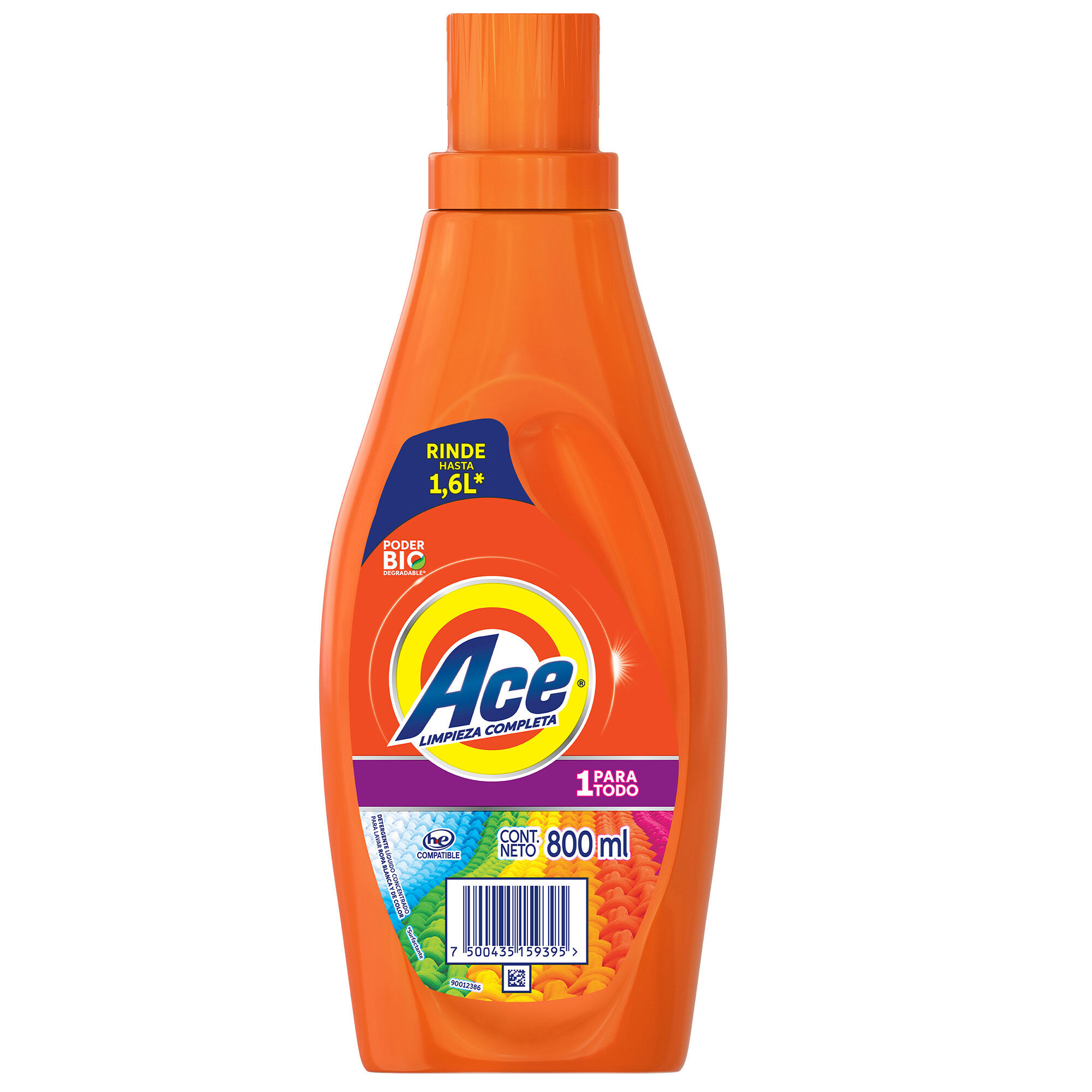 Detergente Liq Uno Para Todo Ace 800.0 Ml