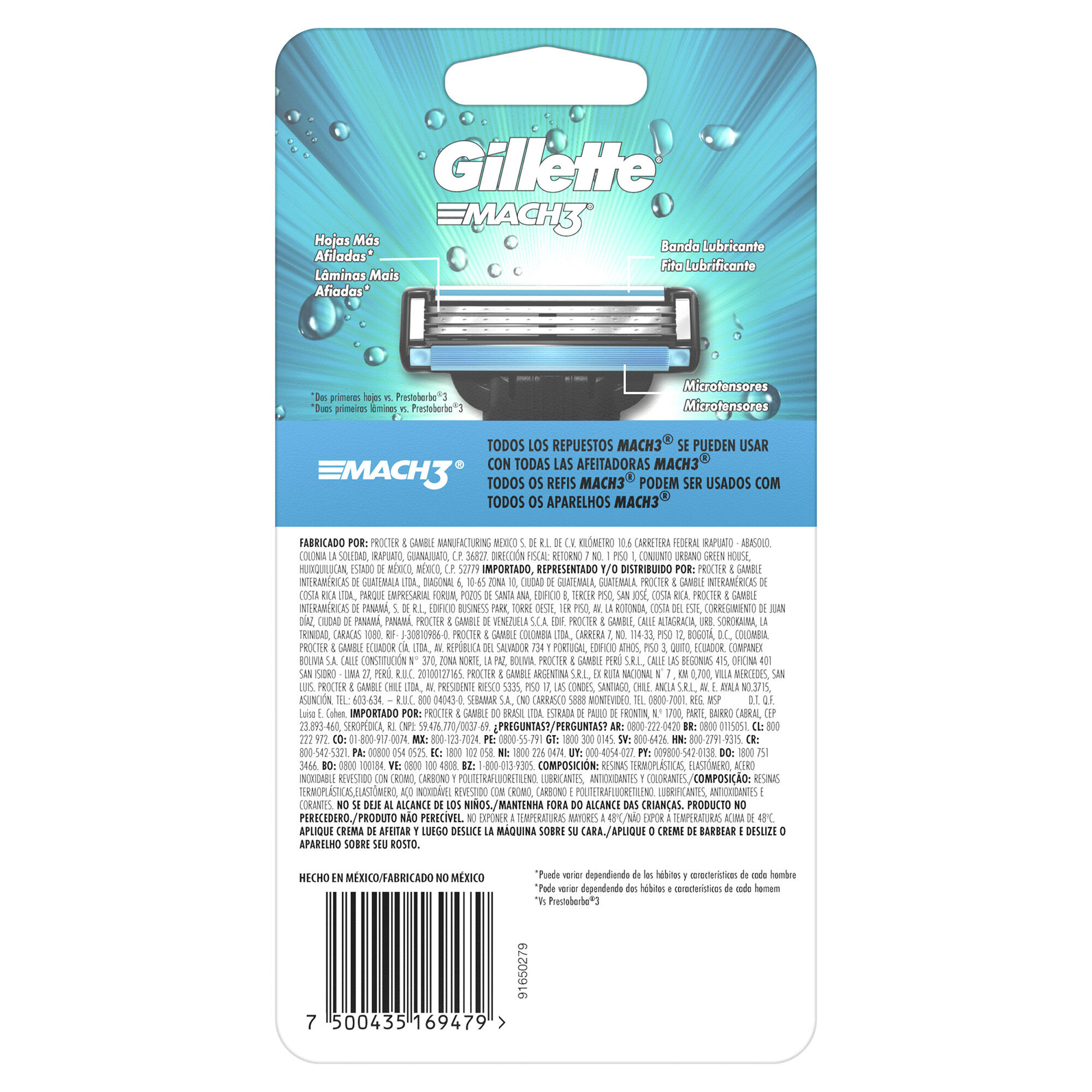Cartucho Sensitive Gillette 2pza