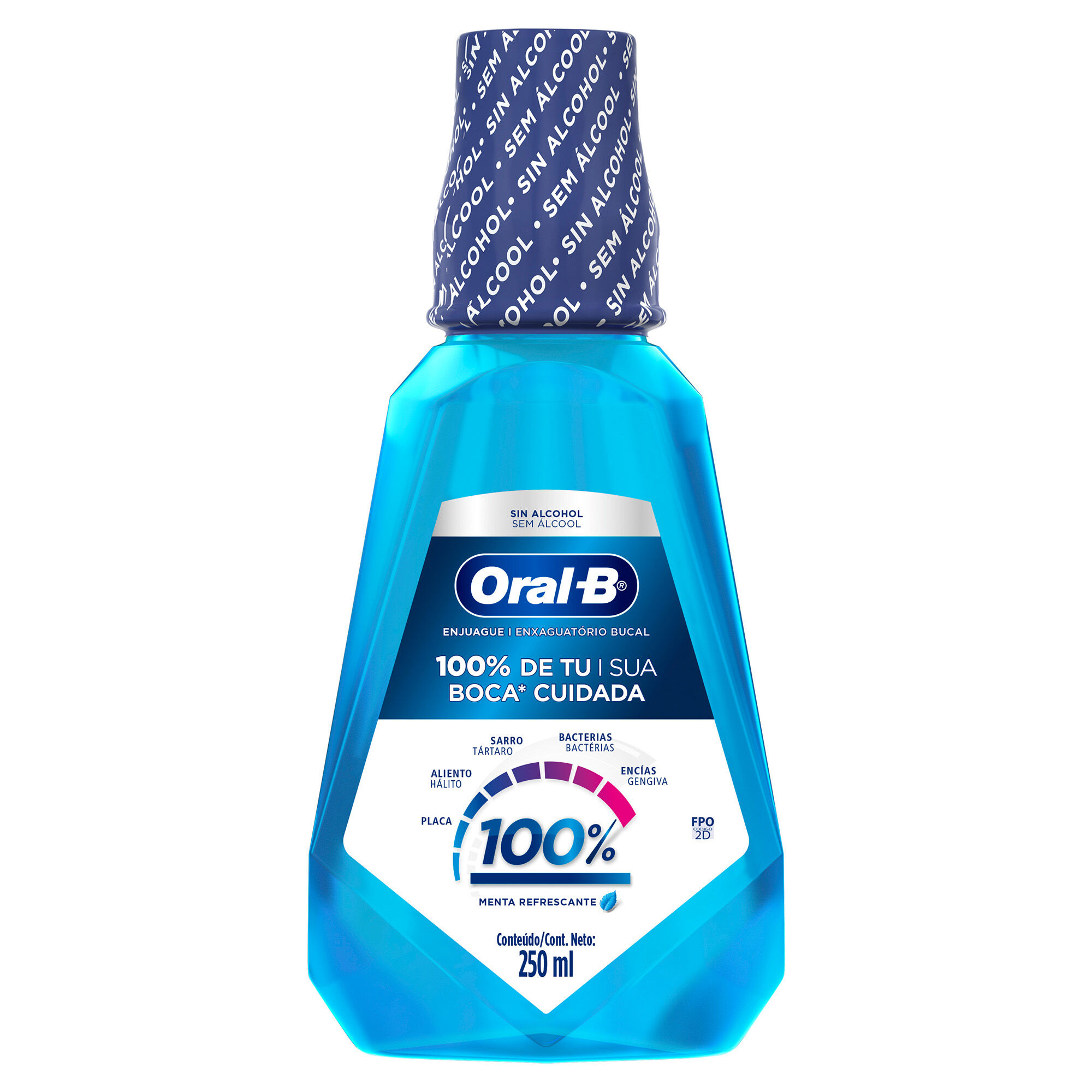 Enjuague Bucal 100 % Oral B 250.0 Ml