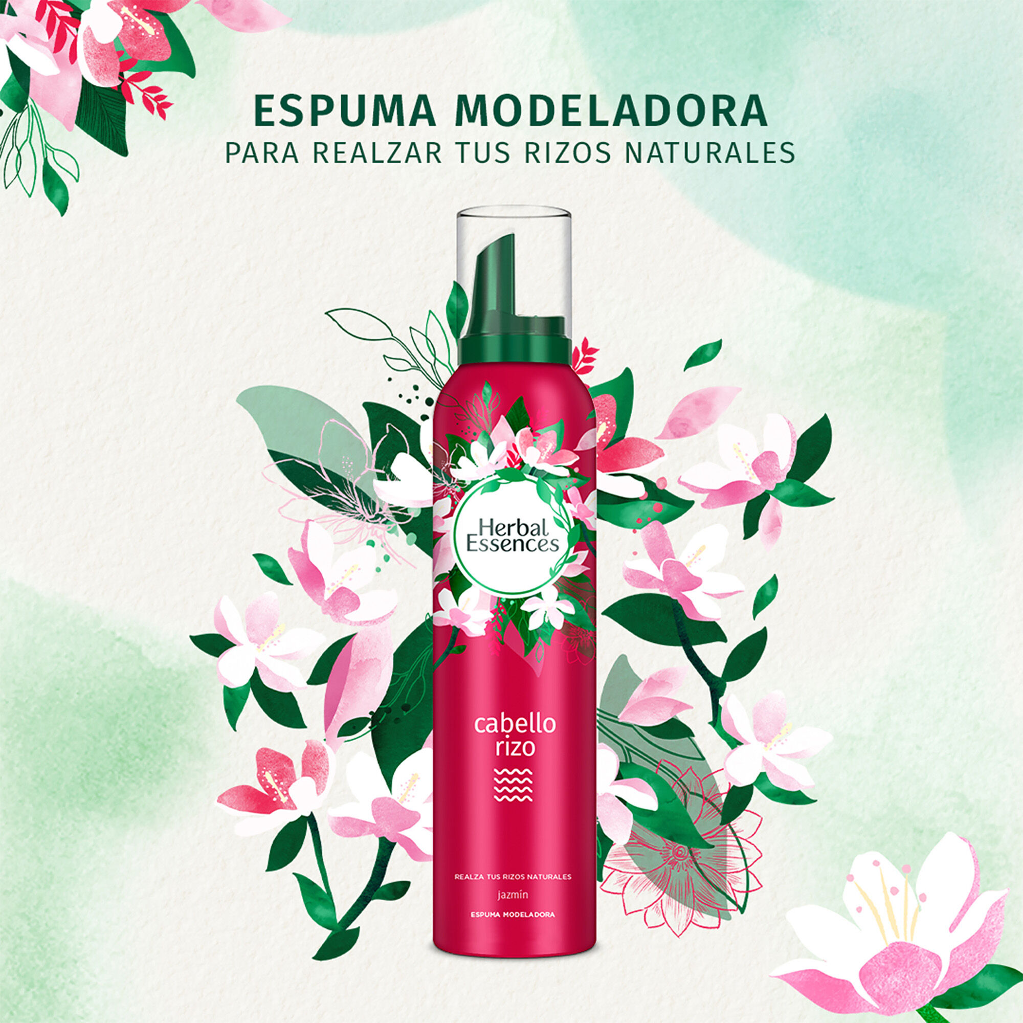 Mousse Cabello Rizo Herbal 2paq
