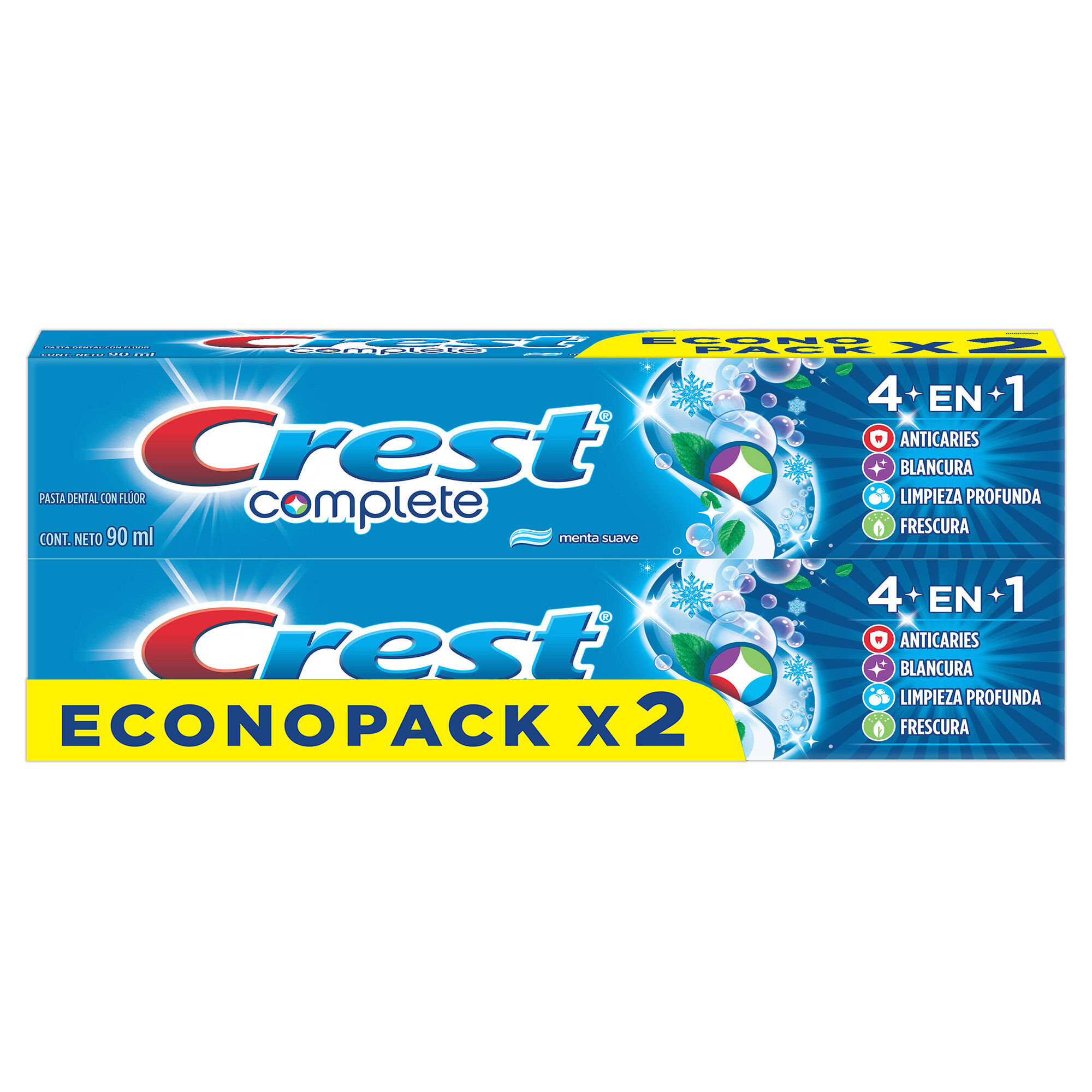 Pasta Dental Complete 2 X 90 Ml Crest 2.0 Pza