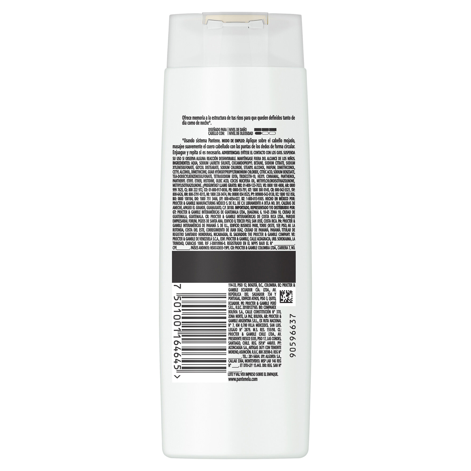 Shampoo Rizos Definidos Pantene 400.0 Ml