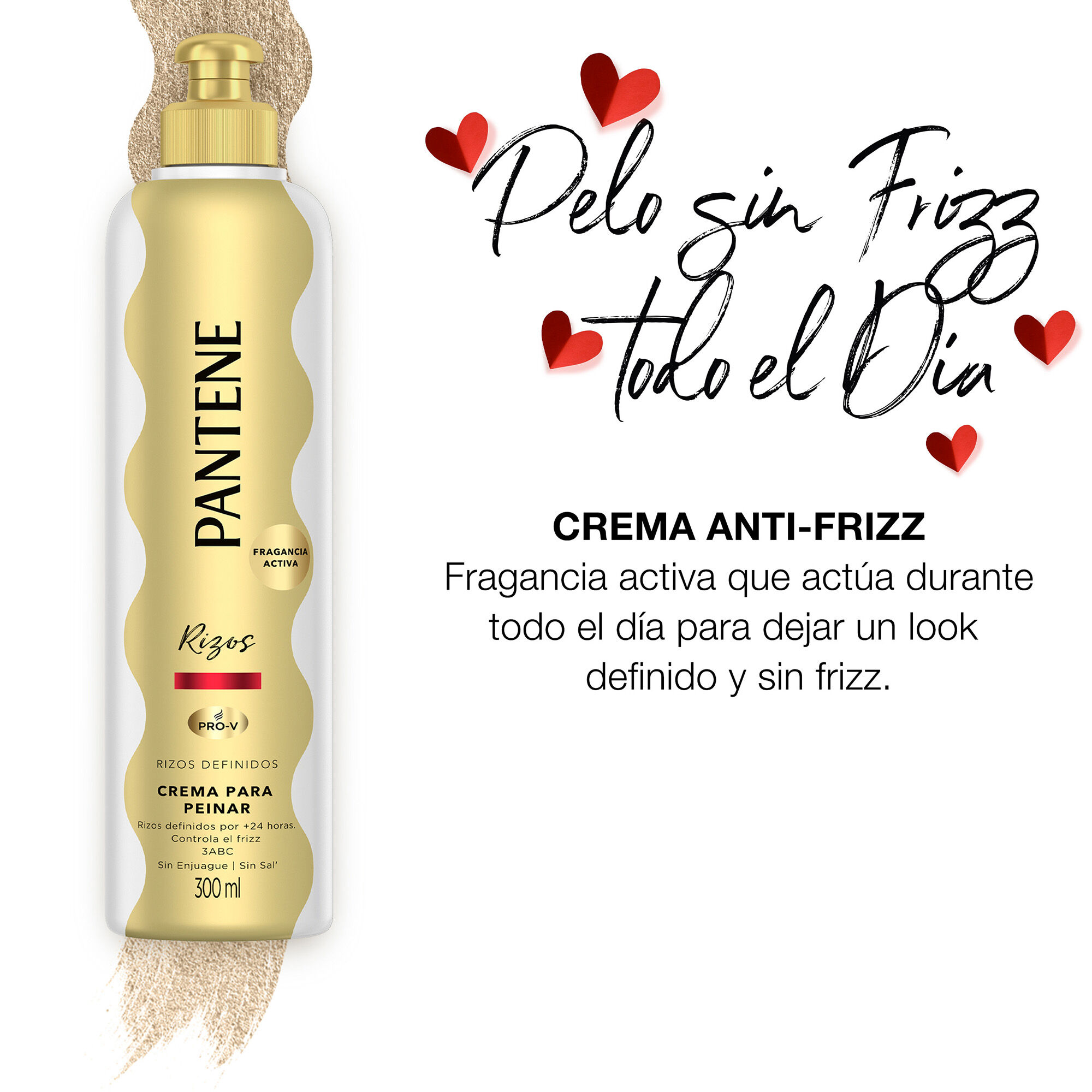 Crema Peinar Rizos Pantene 300.0 Ml
