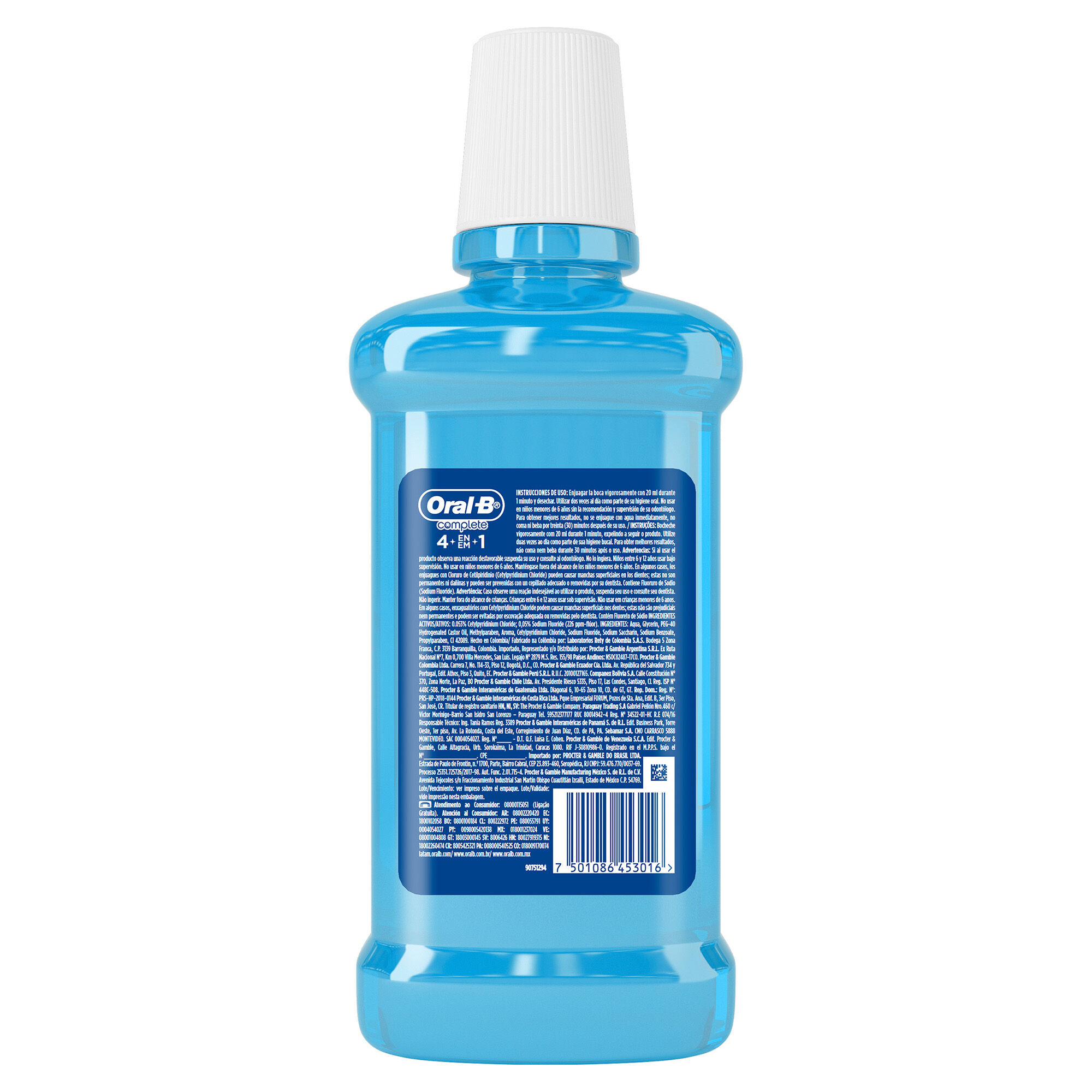 Enjuague Menta Refrescante Oral B 500.0 Ml