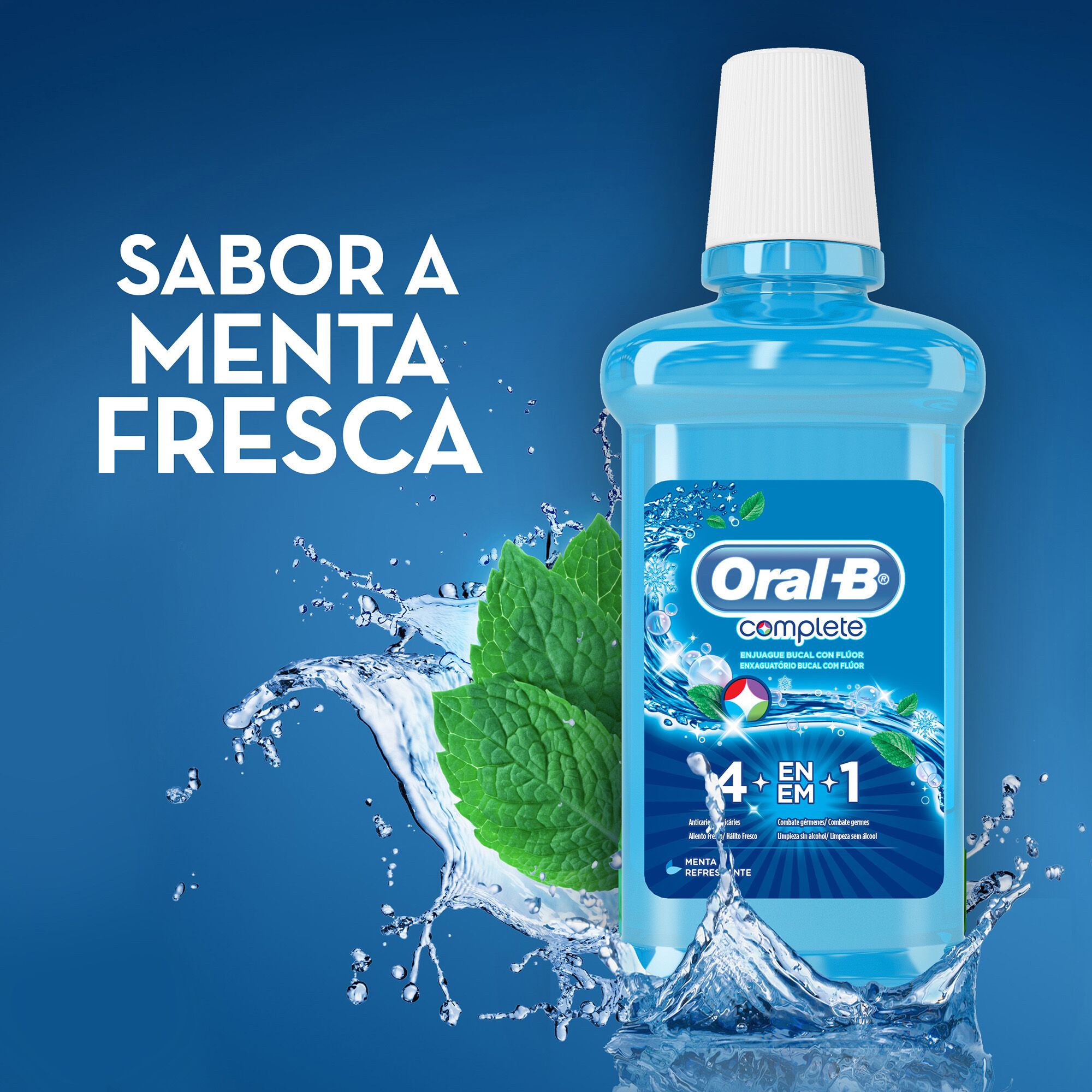 Enjuague Menta Refrescante Oral B 500.0 Ml