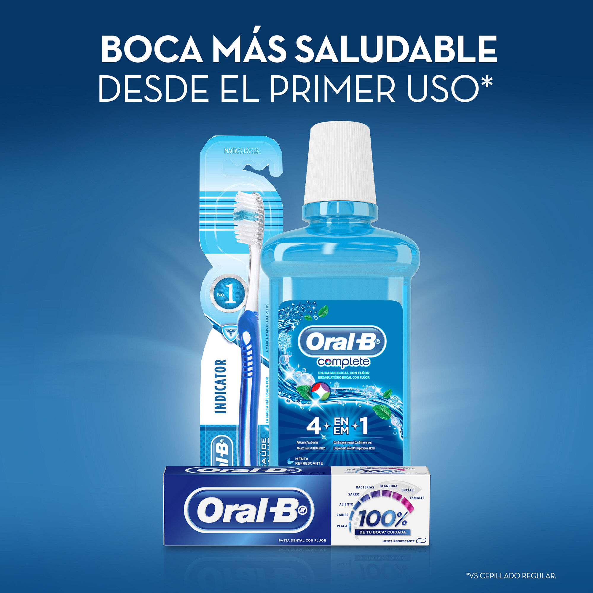 Enjuague Menta Refrescante Oral B 500.0 Ml