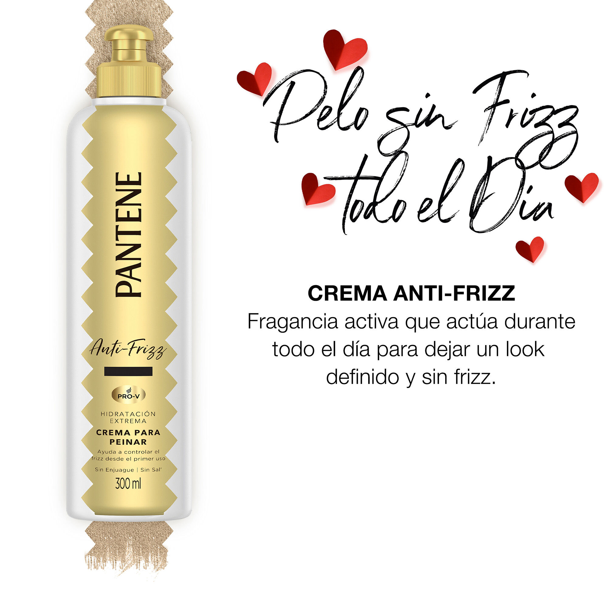Crema Peinar Anti Frizz Pantene 300.0 Ml