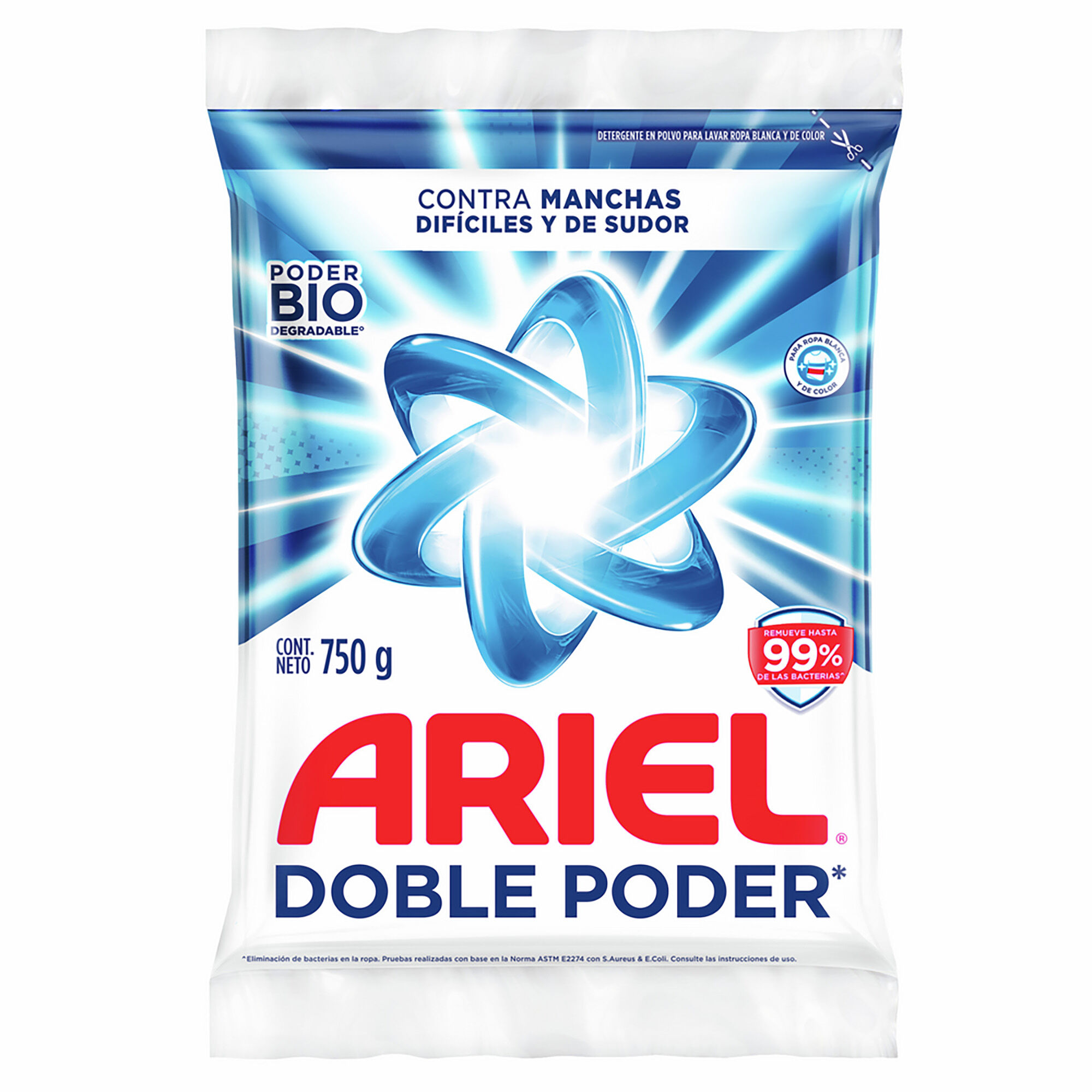 Detergente Polvo Regular Ariel 750.0 Gr