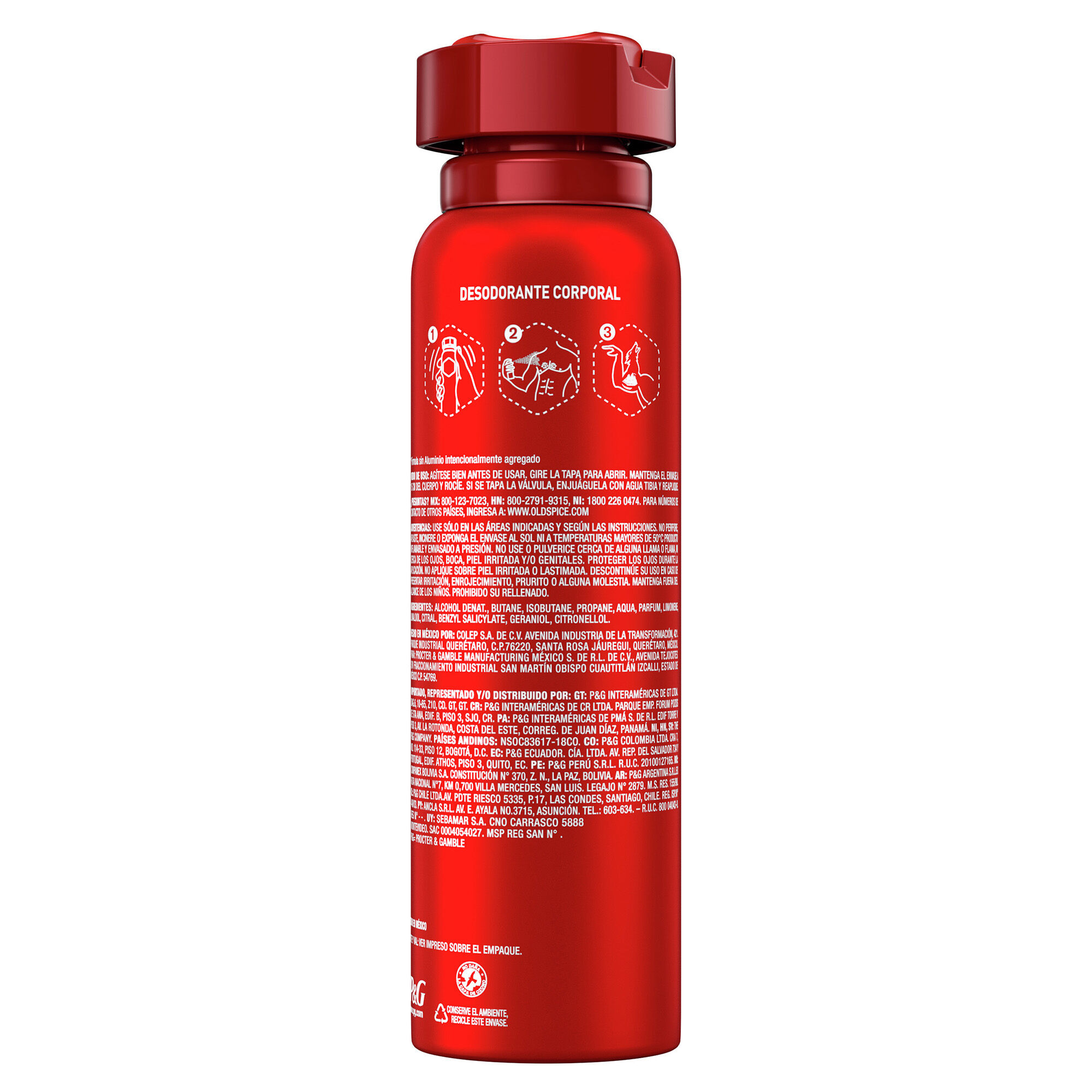 Deo Aerosol Wolfthorn Old Spice 96.0 Gr