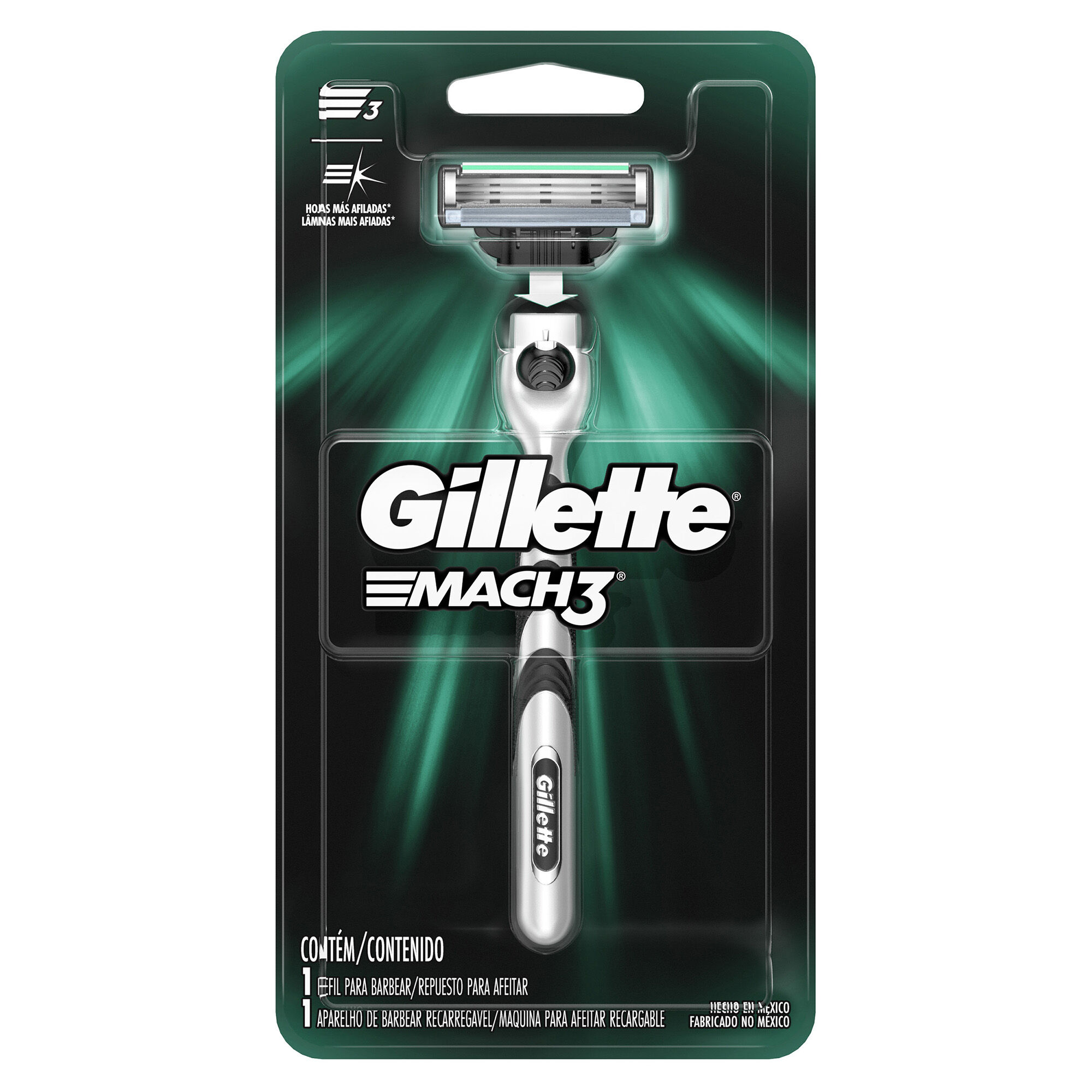 Maquina Mach3 Base Gillette 1.0 Pza