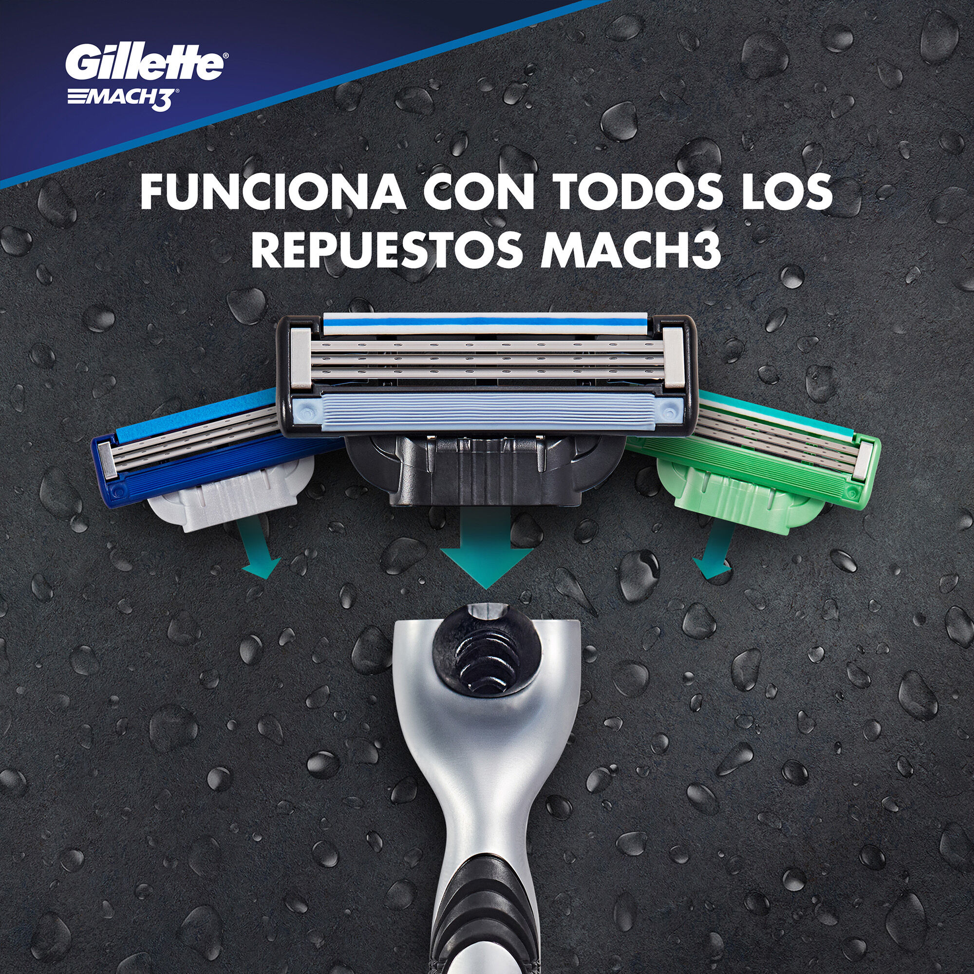 Maquina Mach3 Base Gillette 1.0 Pza
