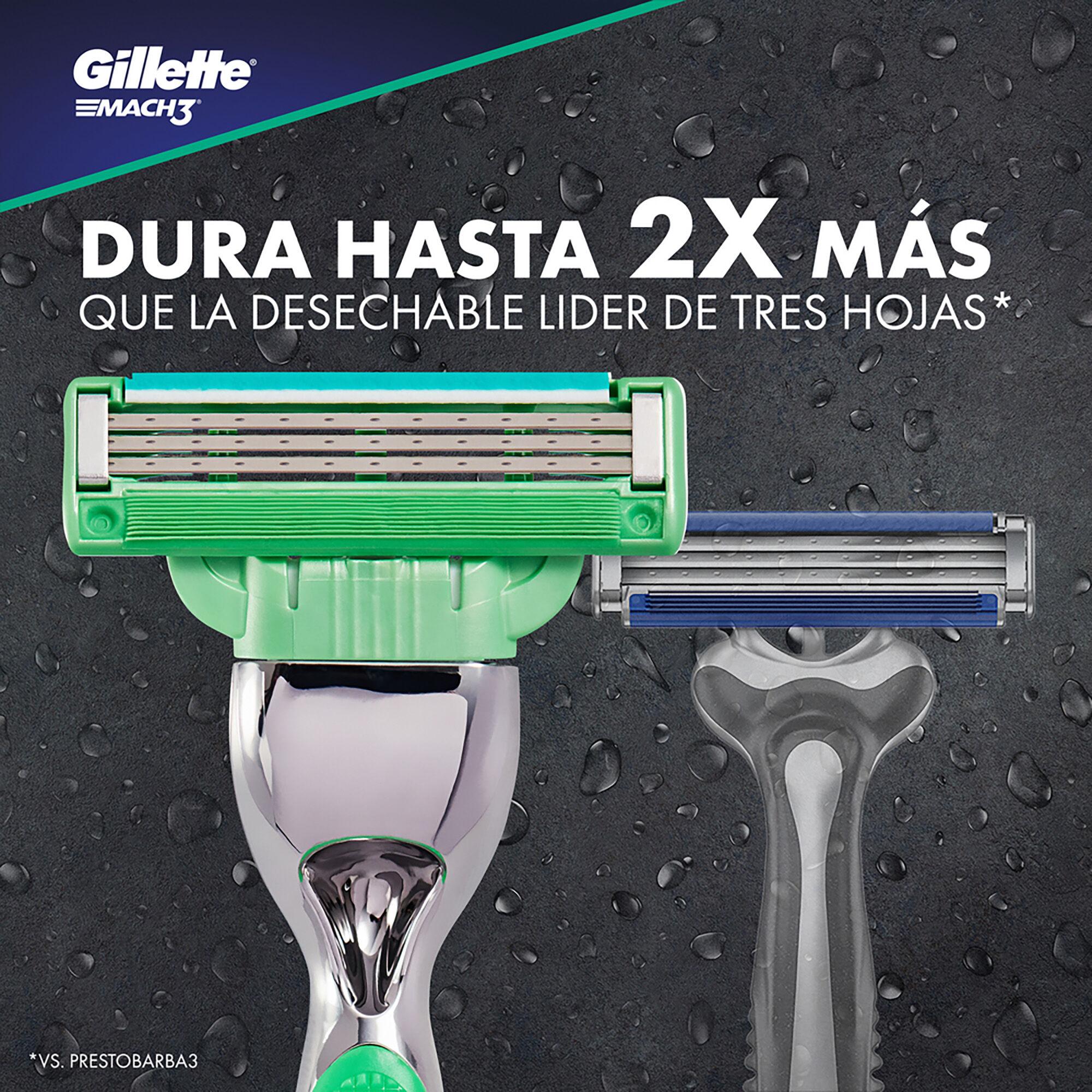 Cartuchos Mach3 Sensitive Gillette 2.0 Pza