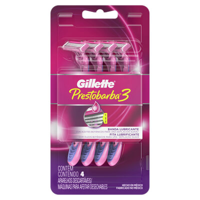 Desechable Prestobarba3 Gillette 4pz