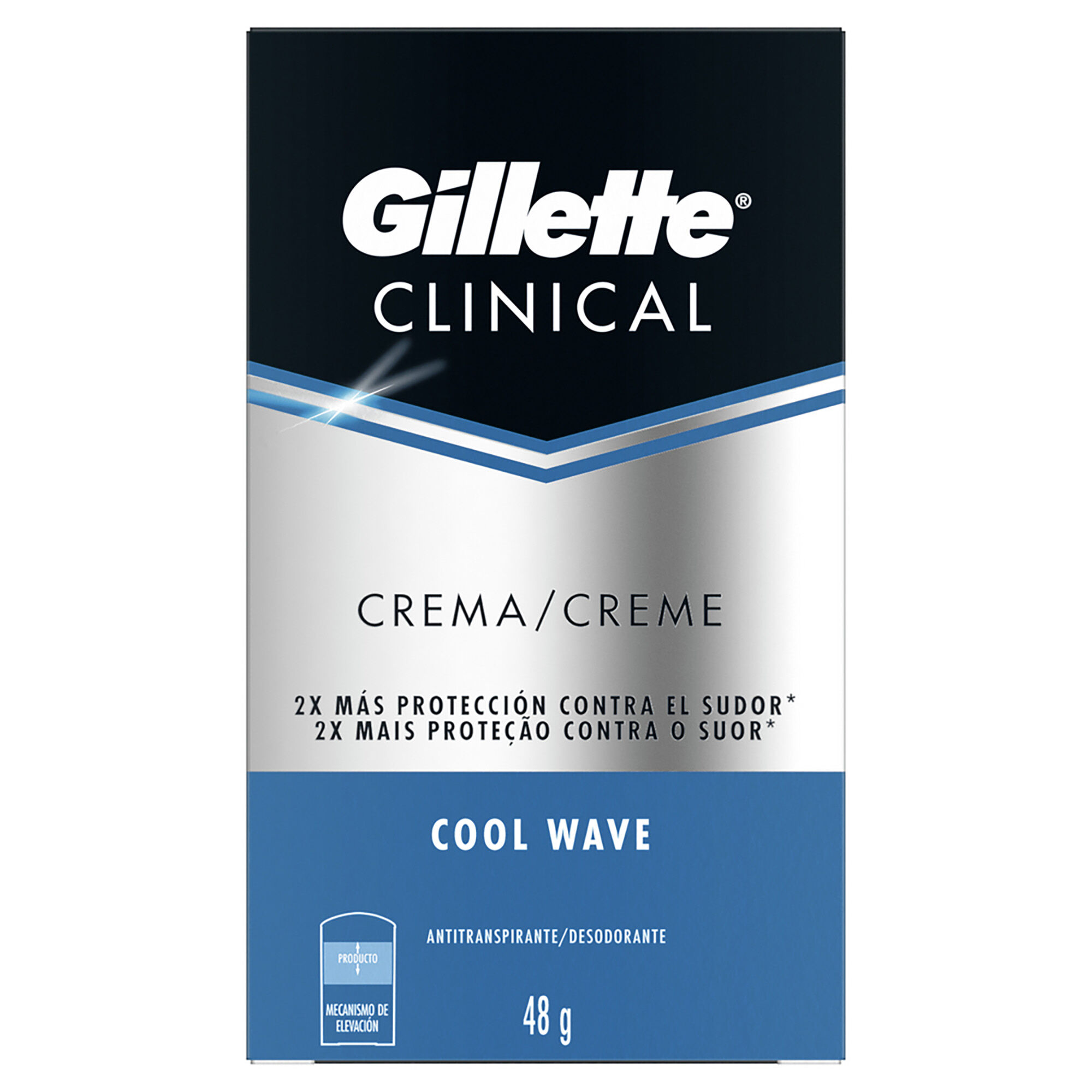 Deo Barra Clin Advsol Cool Wave Gillette 48.0 Gr