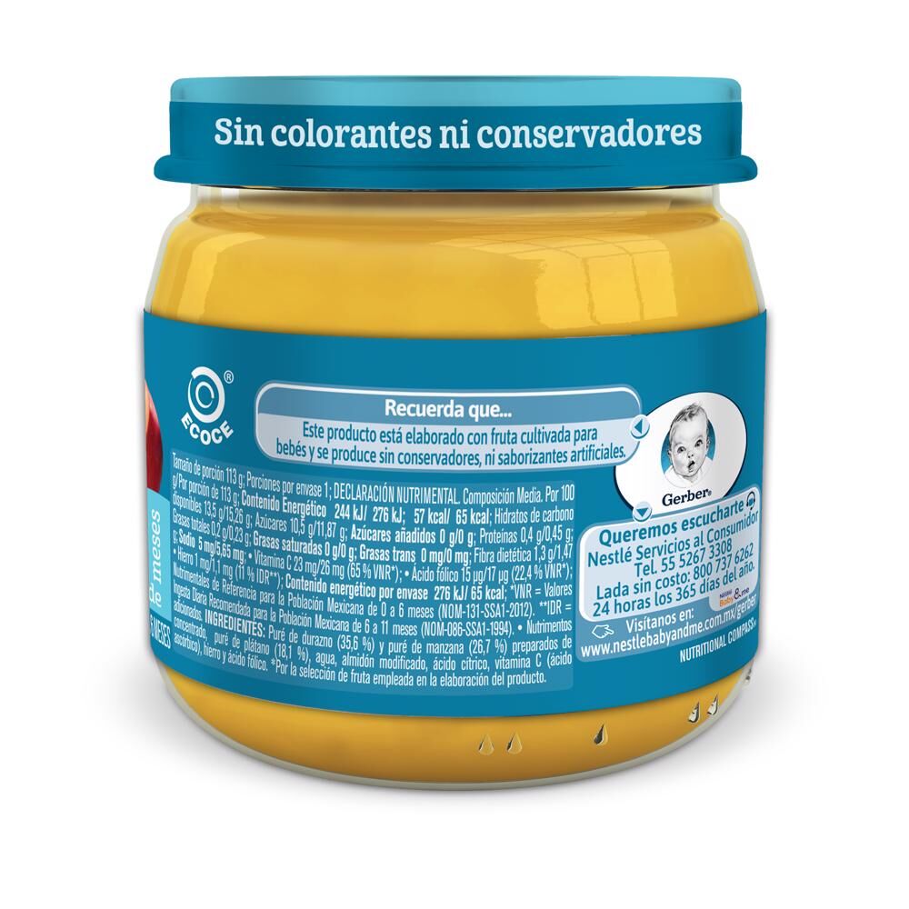 Postre Frutas 2da Eta Gerber 113.0 Gr