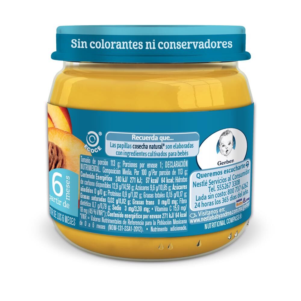 Papilla Durazno Eta 2 Gerber 113.0 Gr