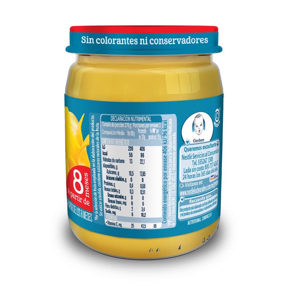 Papilla Fruta Tropical Eta 3 Gerber 170.0 Gr