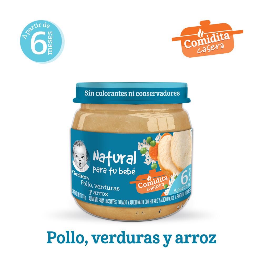 Papilla Pollo&arroz Eta 2 Gerber 113.0 Gr
